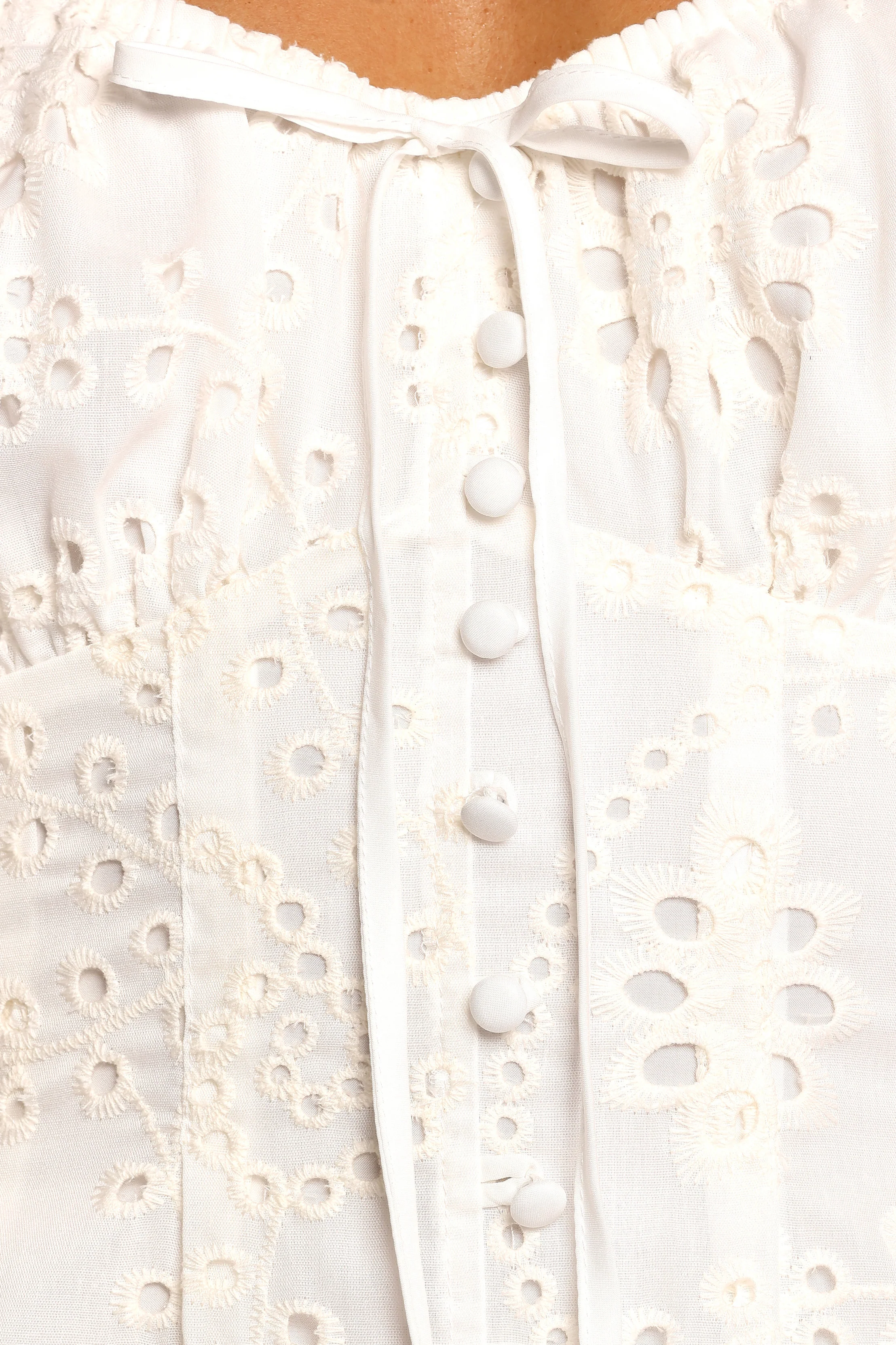 Solenne Mini Dress - Ivory Floral