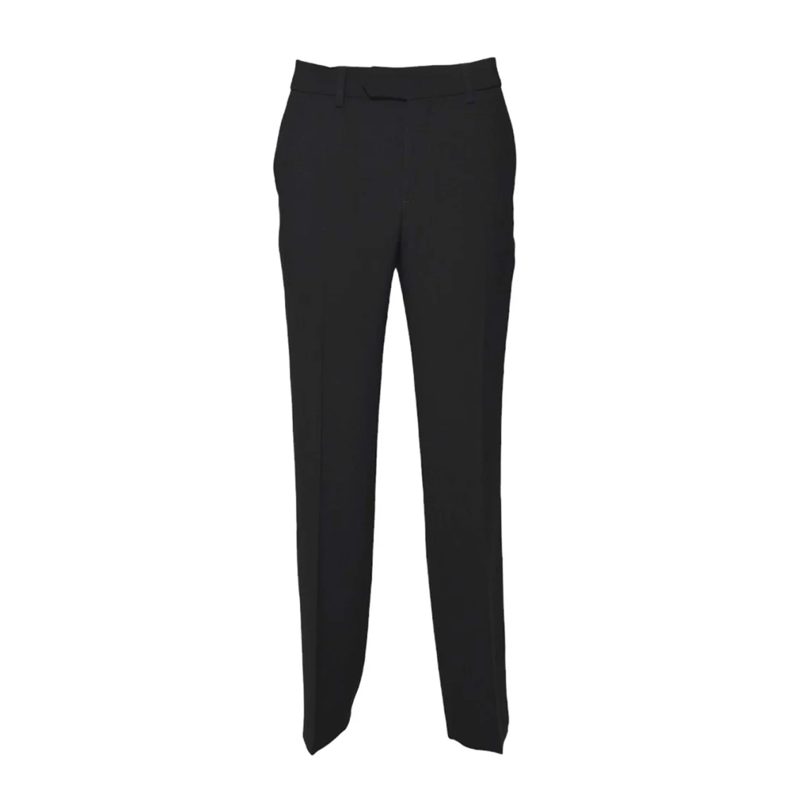 Black Crepe Cady Trousers