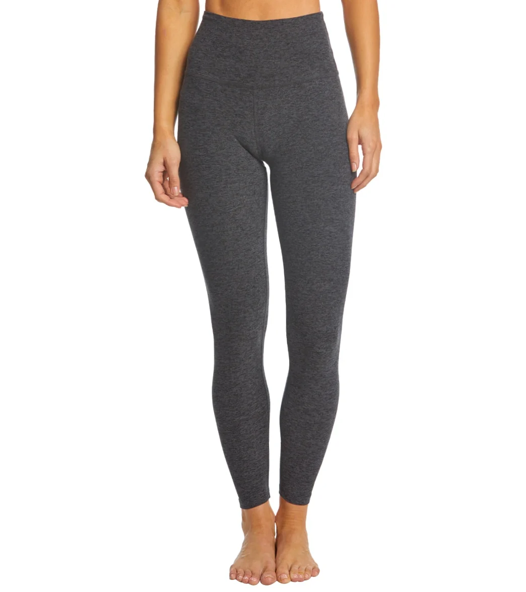 Beyond Yoga Spacedye High Waisted Caught In The Midi 7/8 Yoga Leggings Black/Charcoal