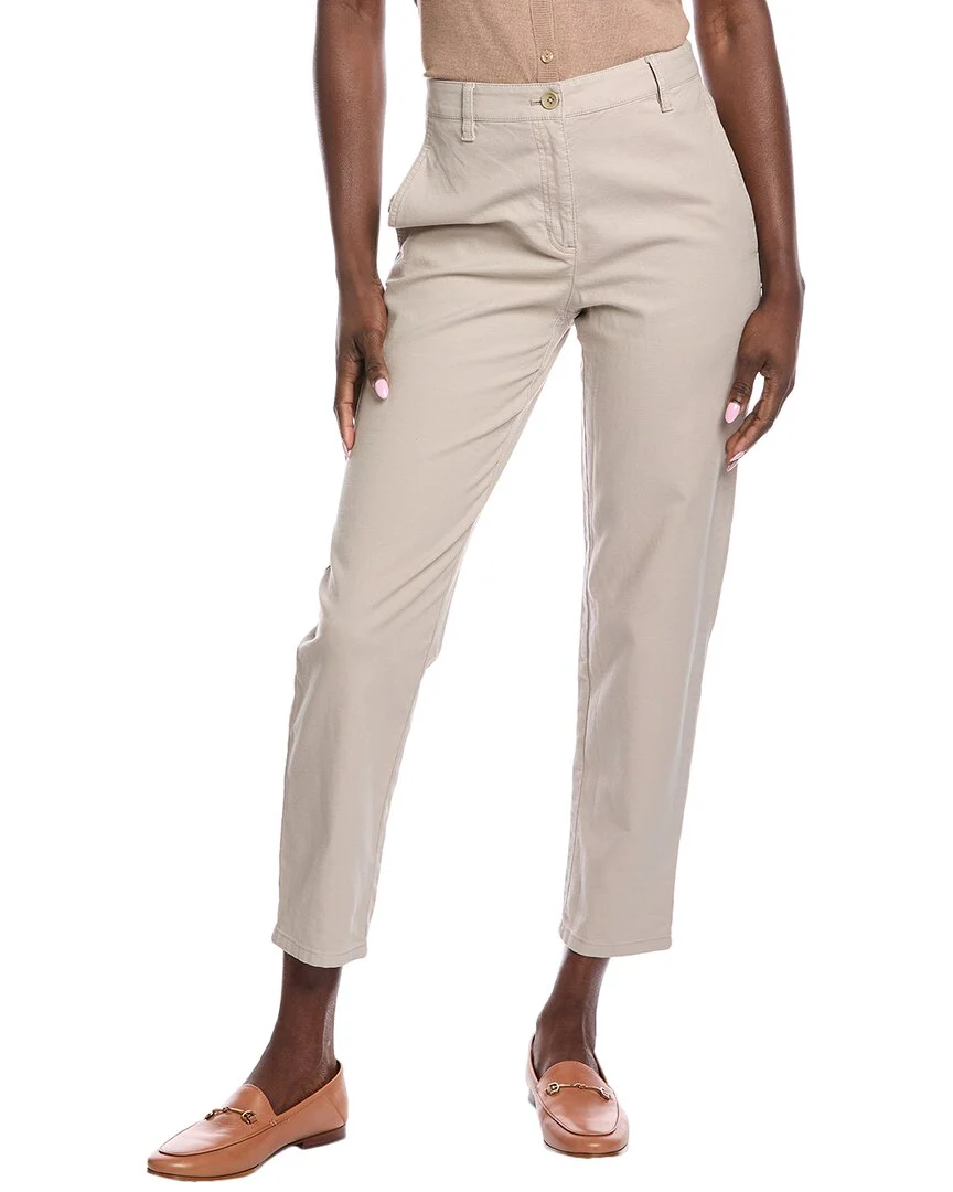 EILEEN FISHER High-Waist Tapered Ankle Pant