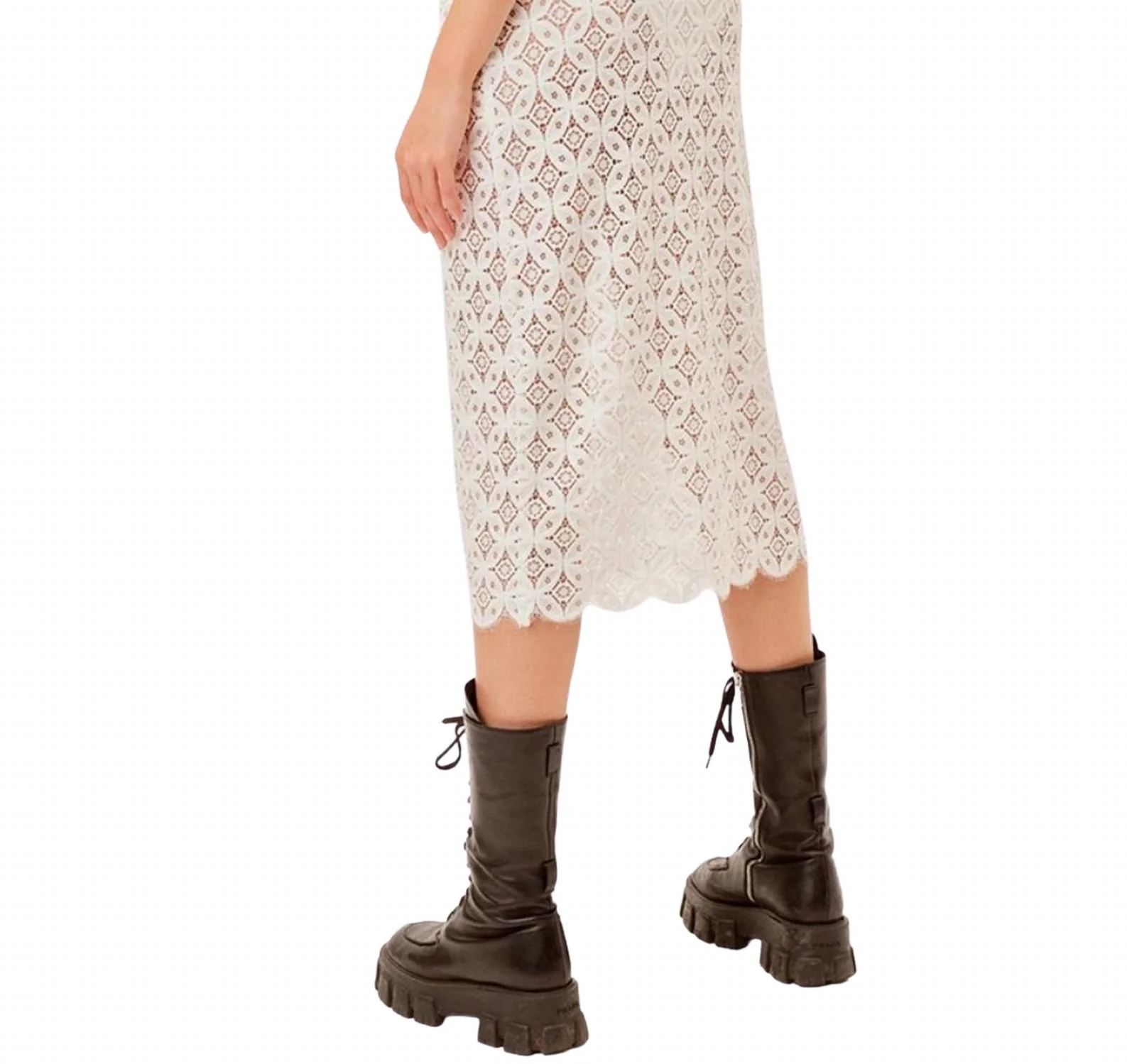 Charmaine Midi Skirt In White