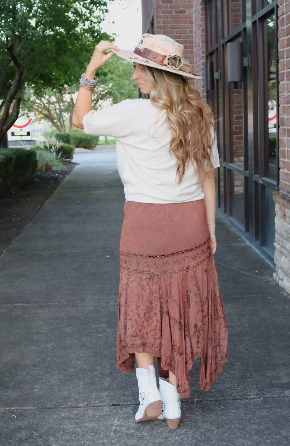 Dancing Through The Night Skirt In Copper