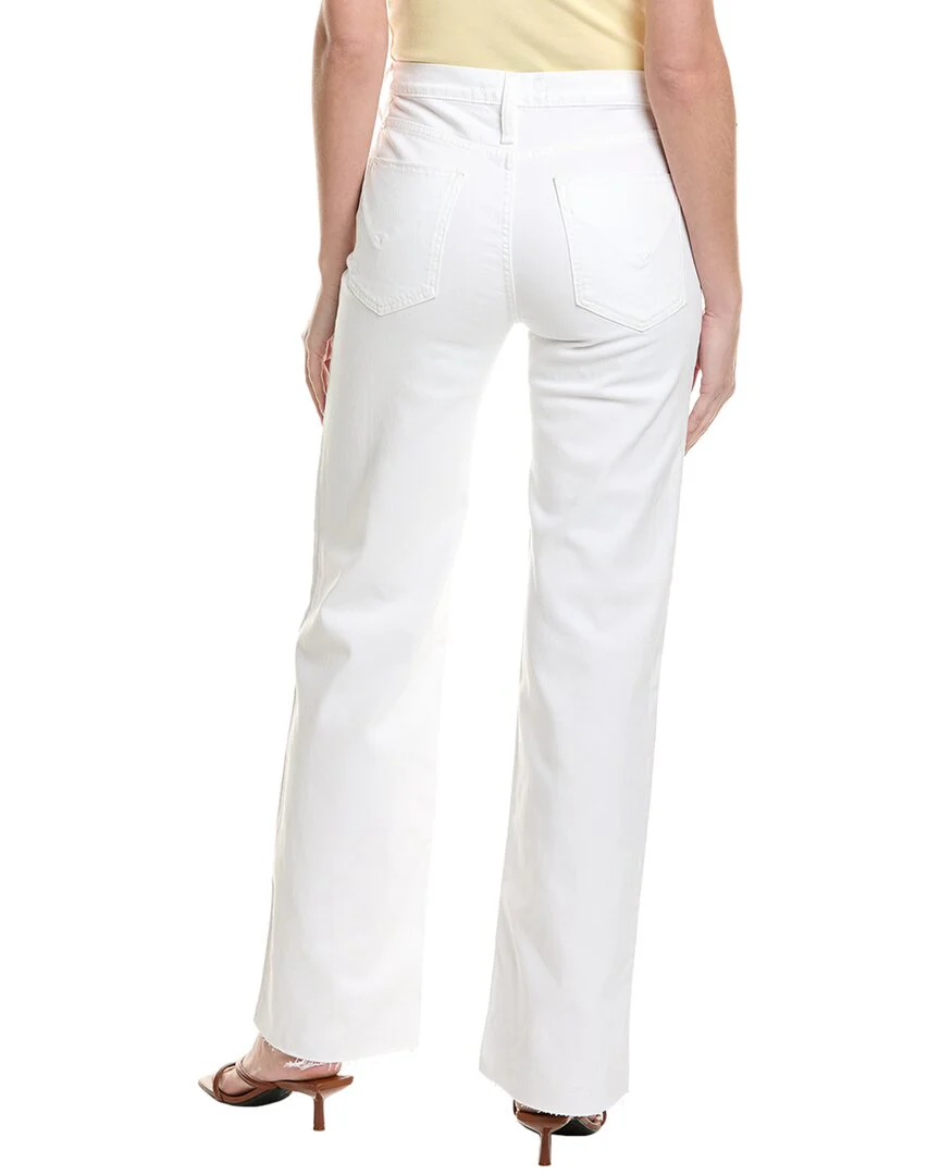 HUDSON Jeans Rosie White Lily High-Rise Wide Leg Jean