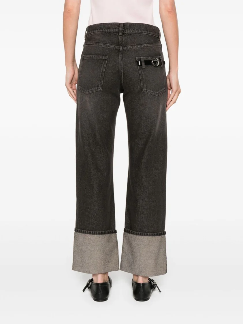 Classic Five-Pocket Trousers With Logo-Buckle Detail