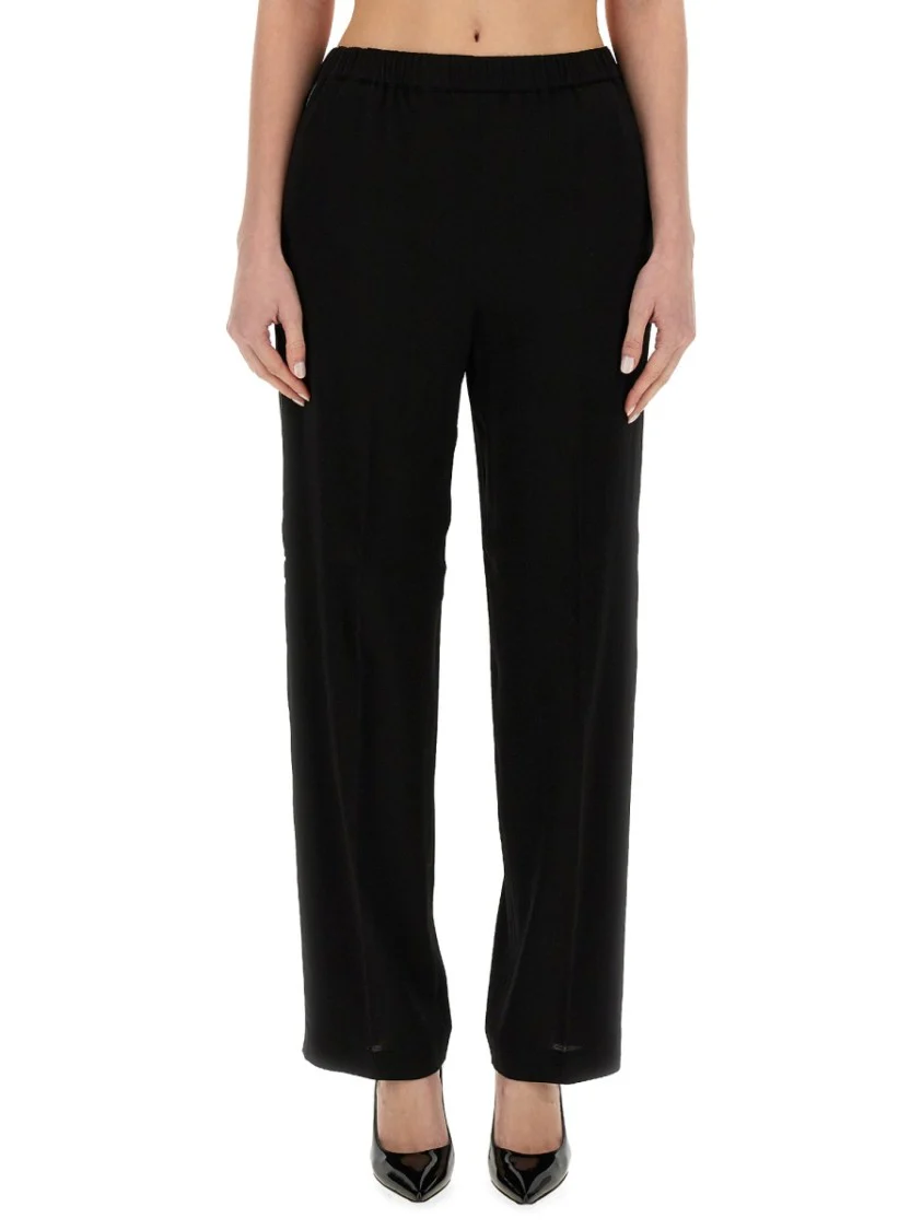 Relaxed Fit Viscose Pants