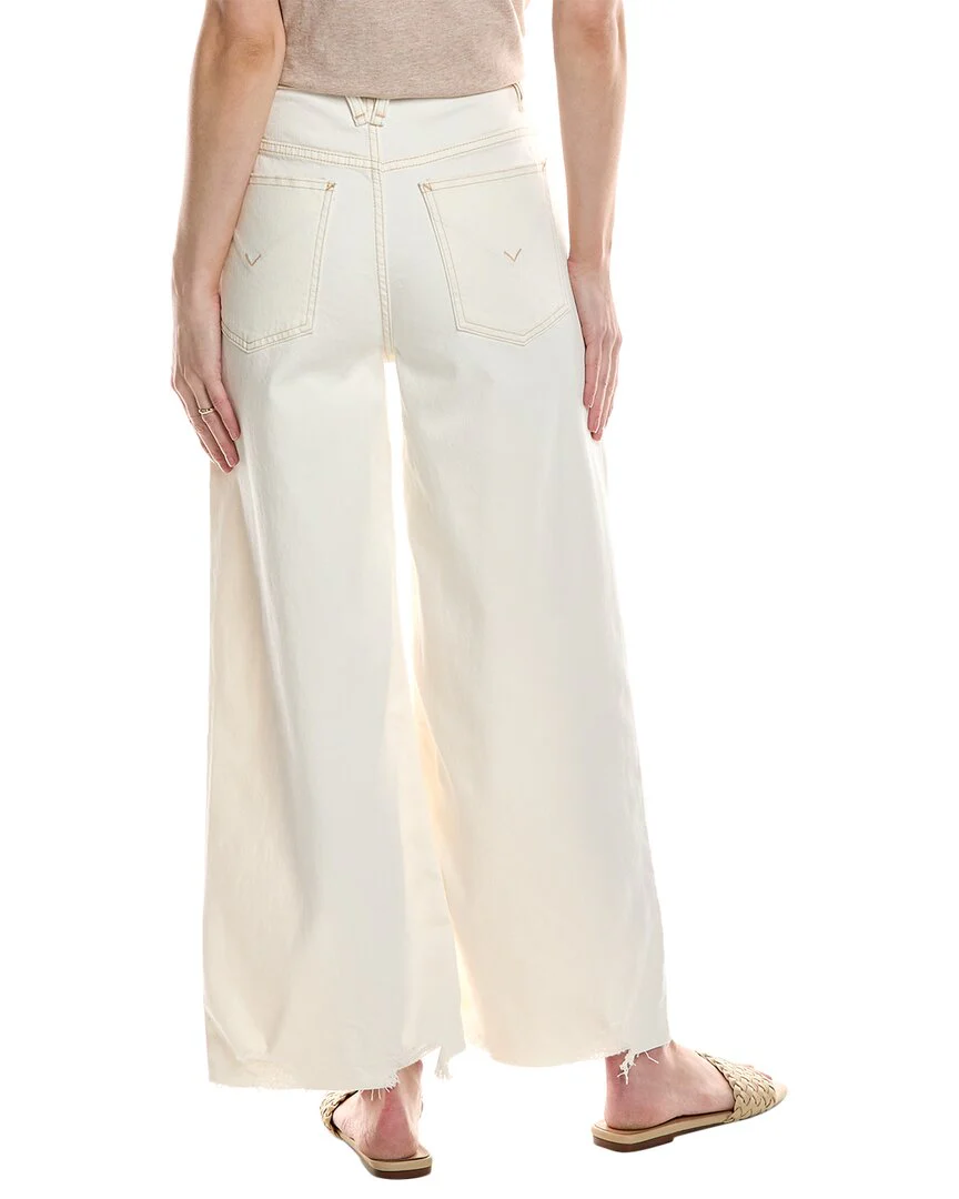 HUDSON Jeans James High-Rise Ecru Wide Leg Crop Jean