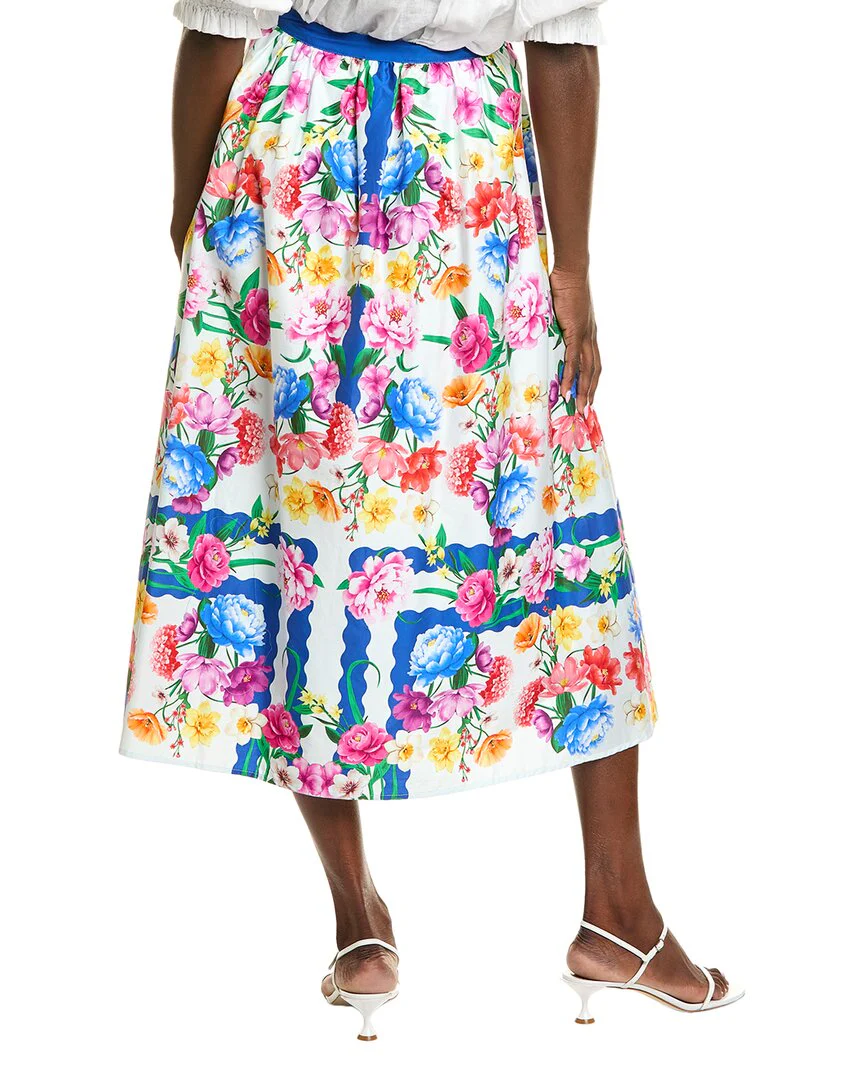 Elie Tahari Marice Printed Skirt