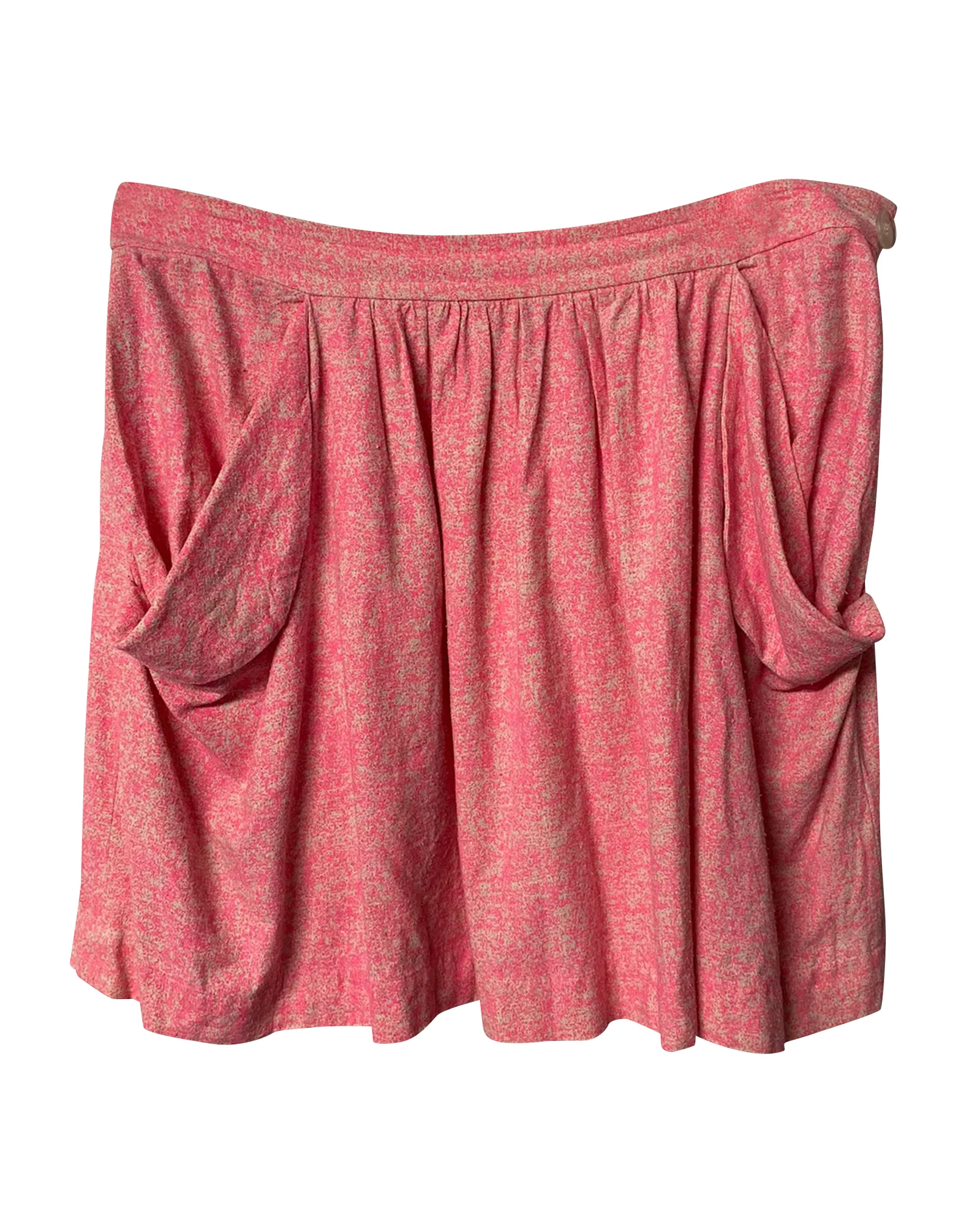 Vivienne Westwood Anglomania Speckled Skirt in Pink Silk