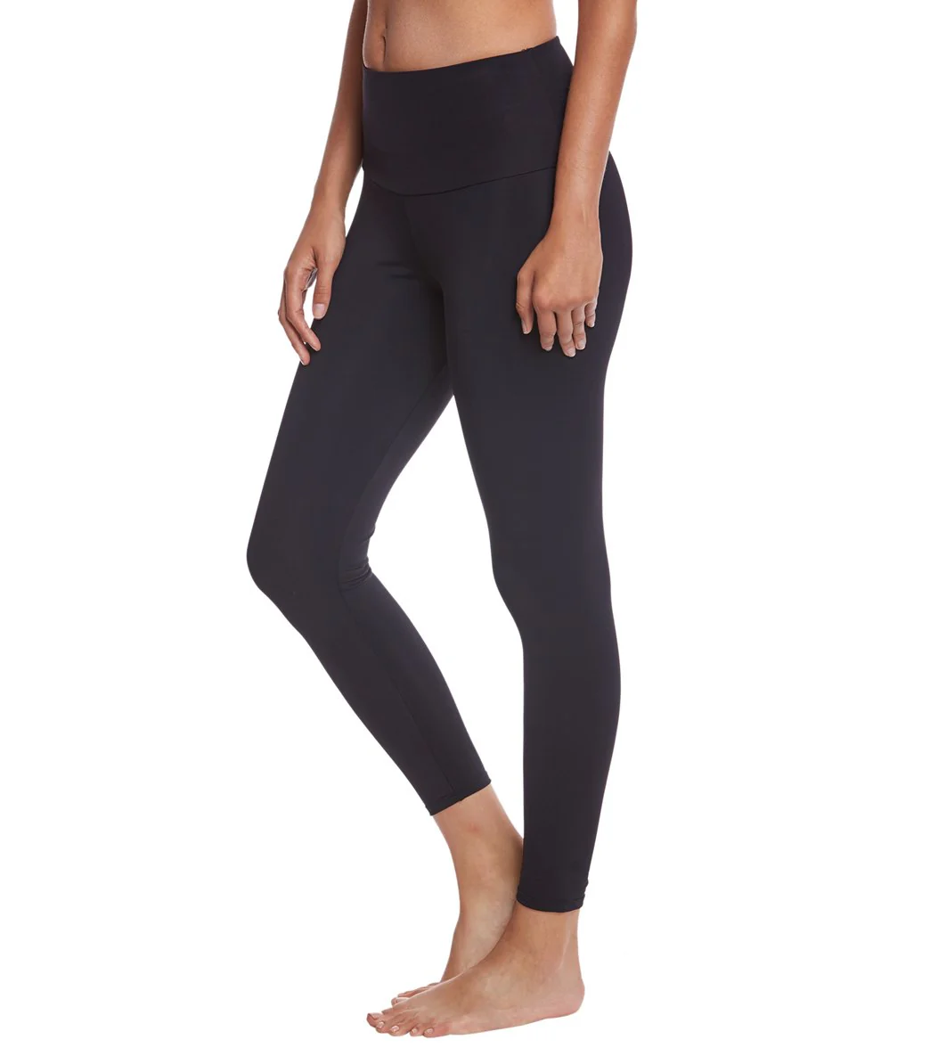 Onzie High Waisted Basic 7/8 Yoga Leggings Black