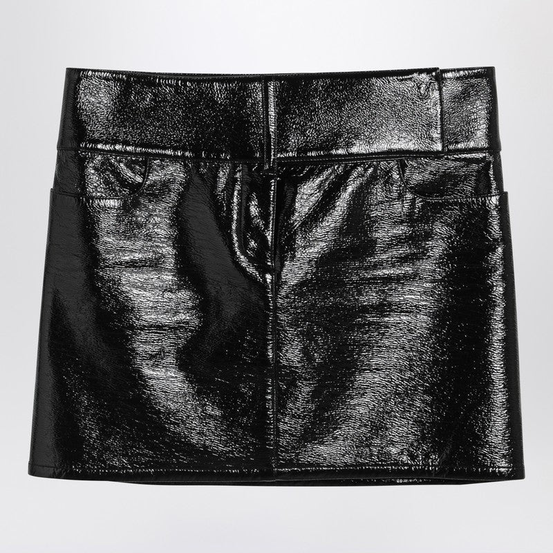 Courrèges Belted Vinyl Mini Skirt