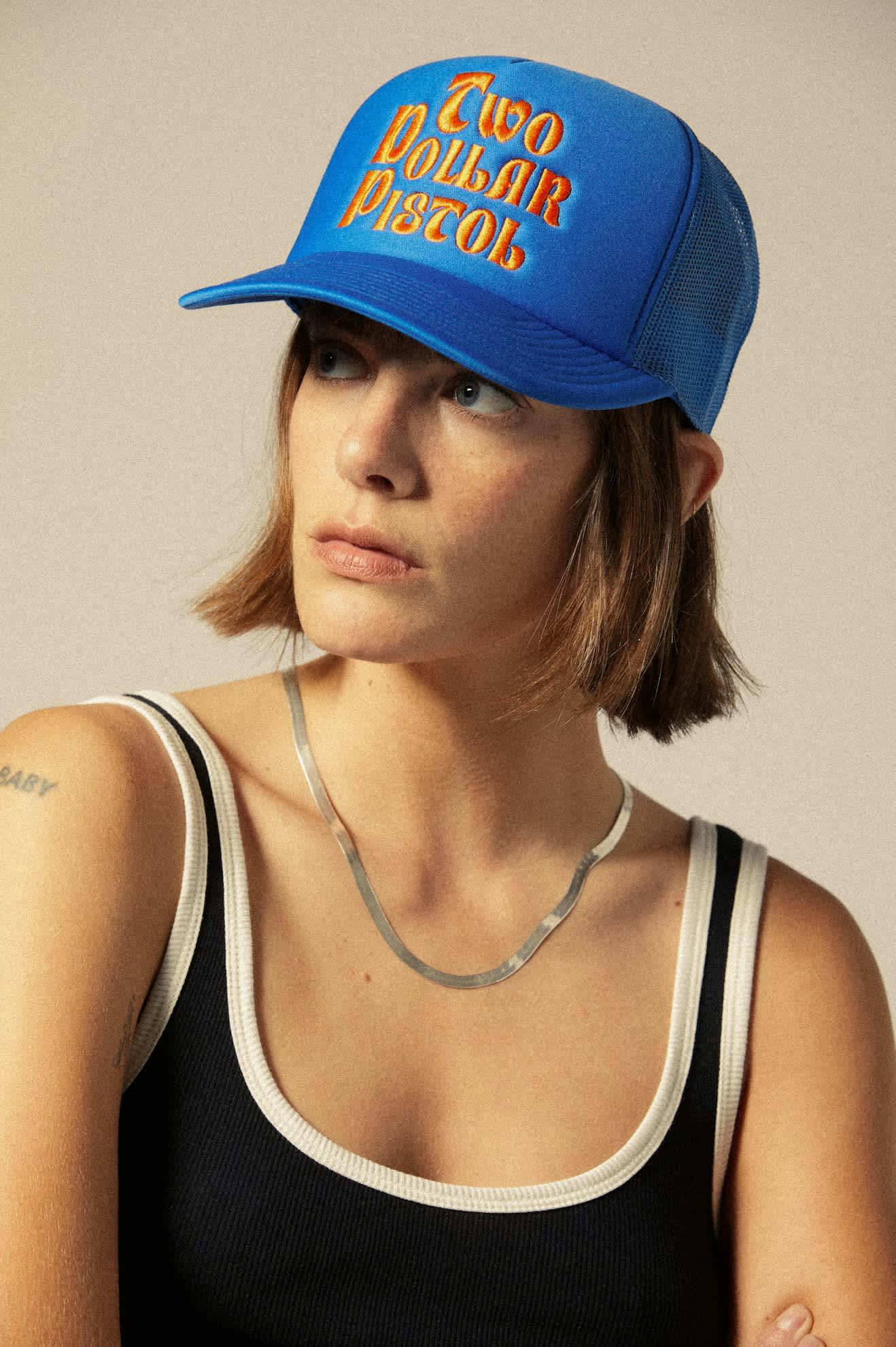 Two Dollar Pistol Netplus Trucker Hat - Electric Blue/Electric Blue