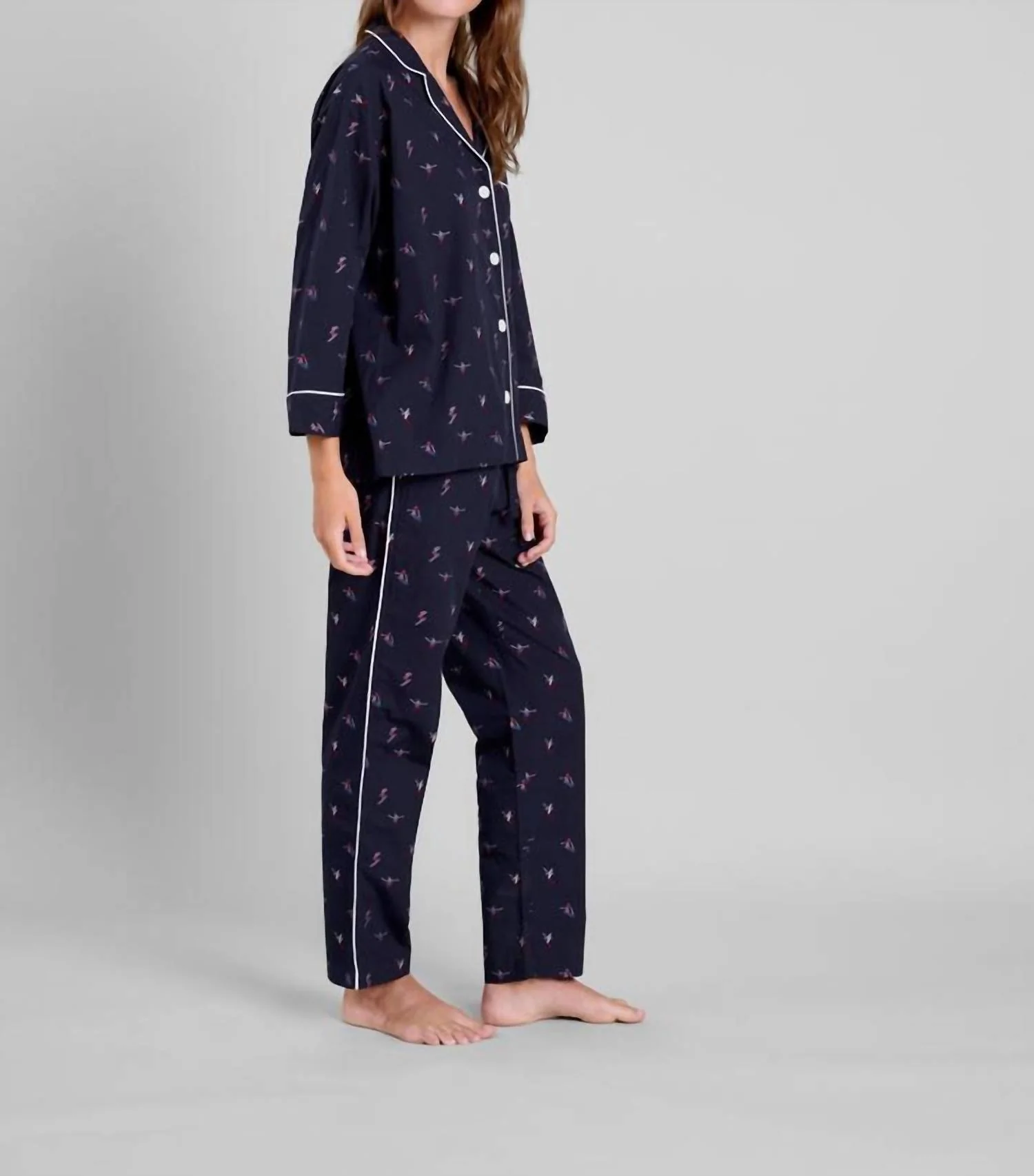 Marina Skier Print Pajama Set