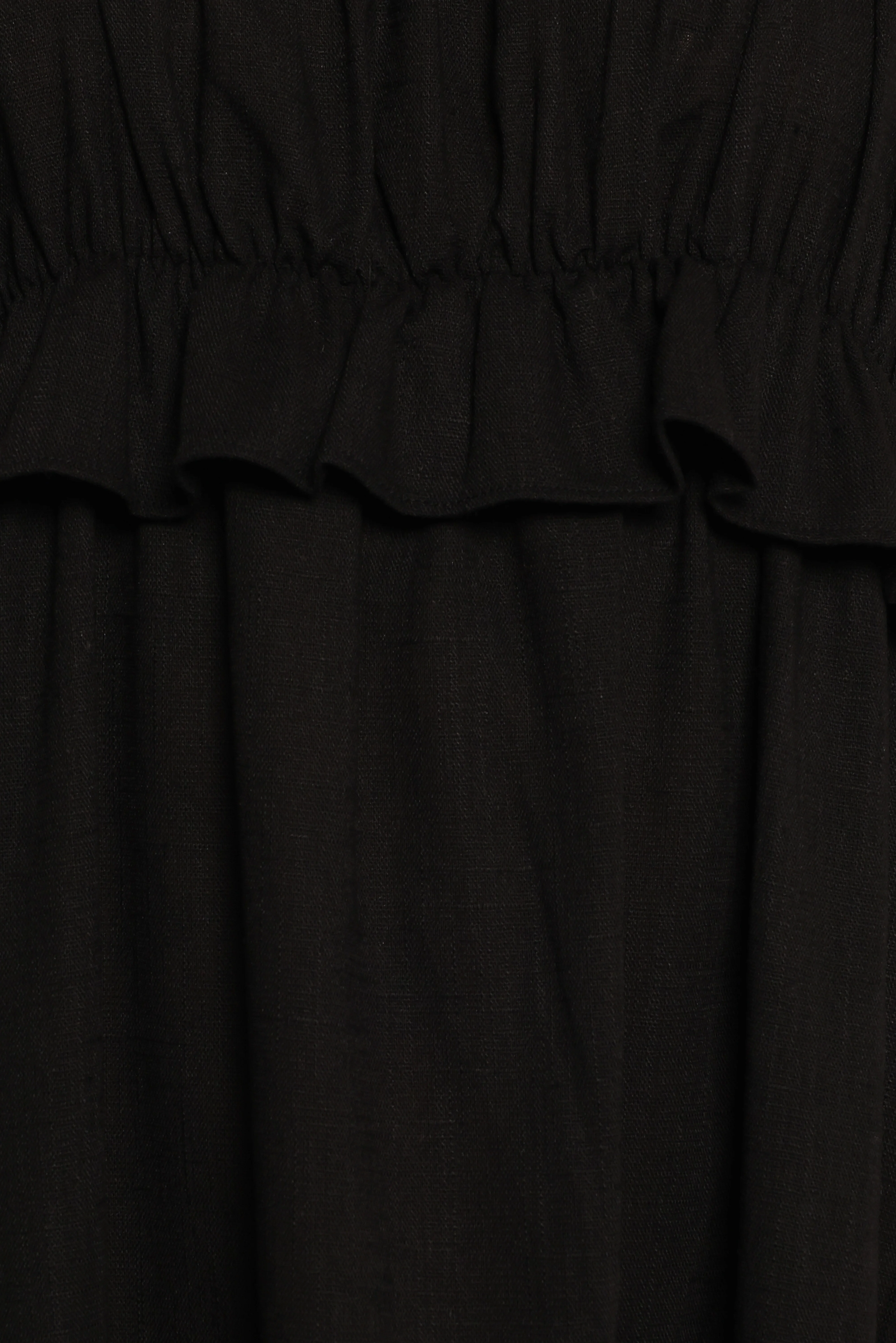 Ross Frill Strap Maxi Dress - Black