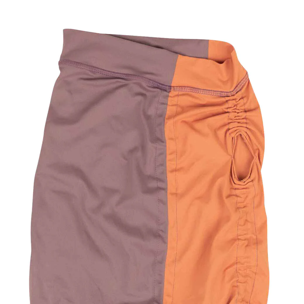 Purple And Peach Ciruela Drawstring Pegadita Skirt