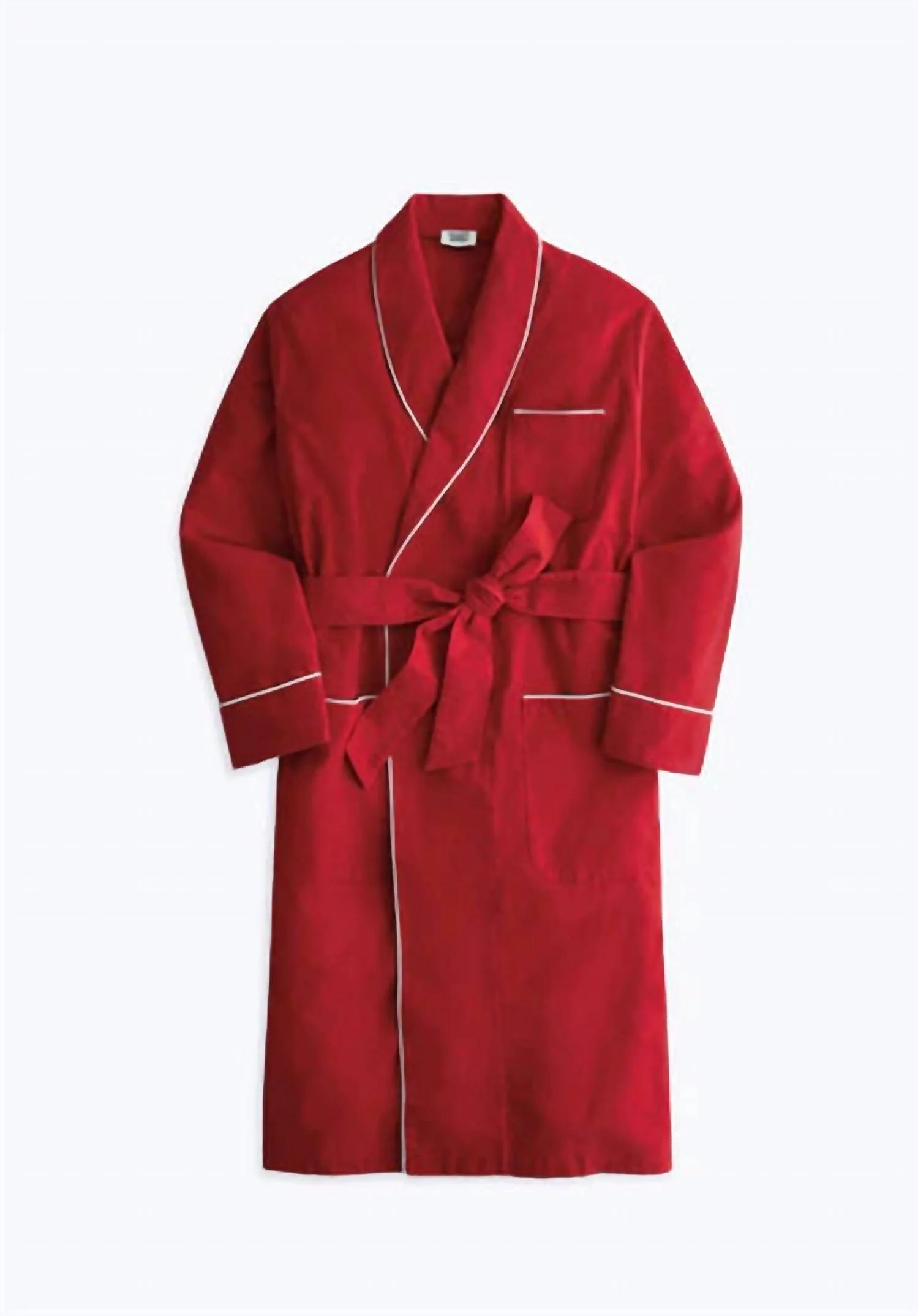 Unisex Glenn Robe In Red Flannel
