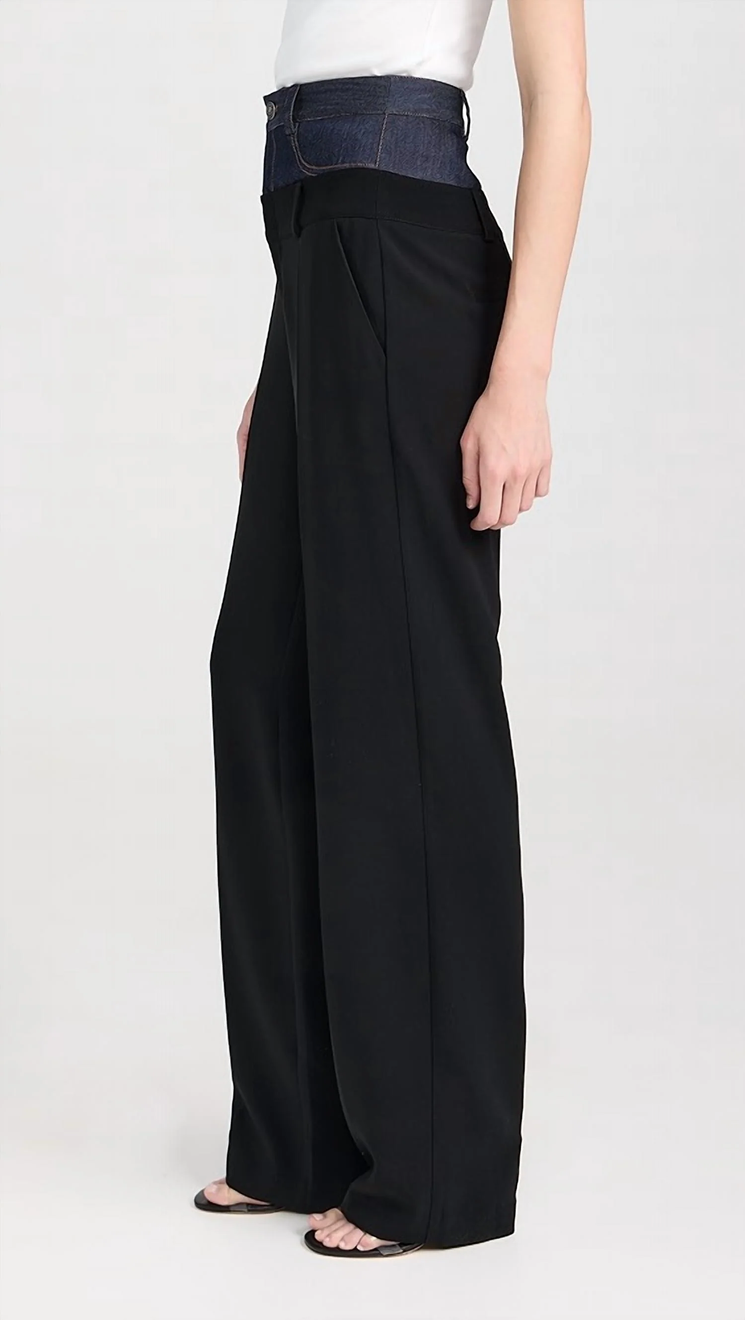 Dionne Pant In Black/indigo