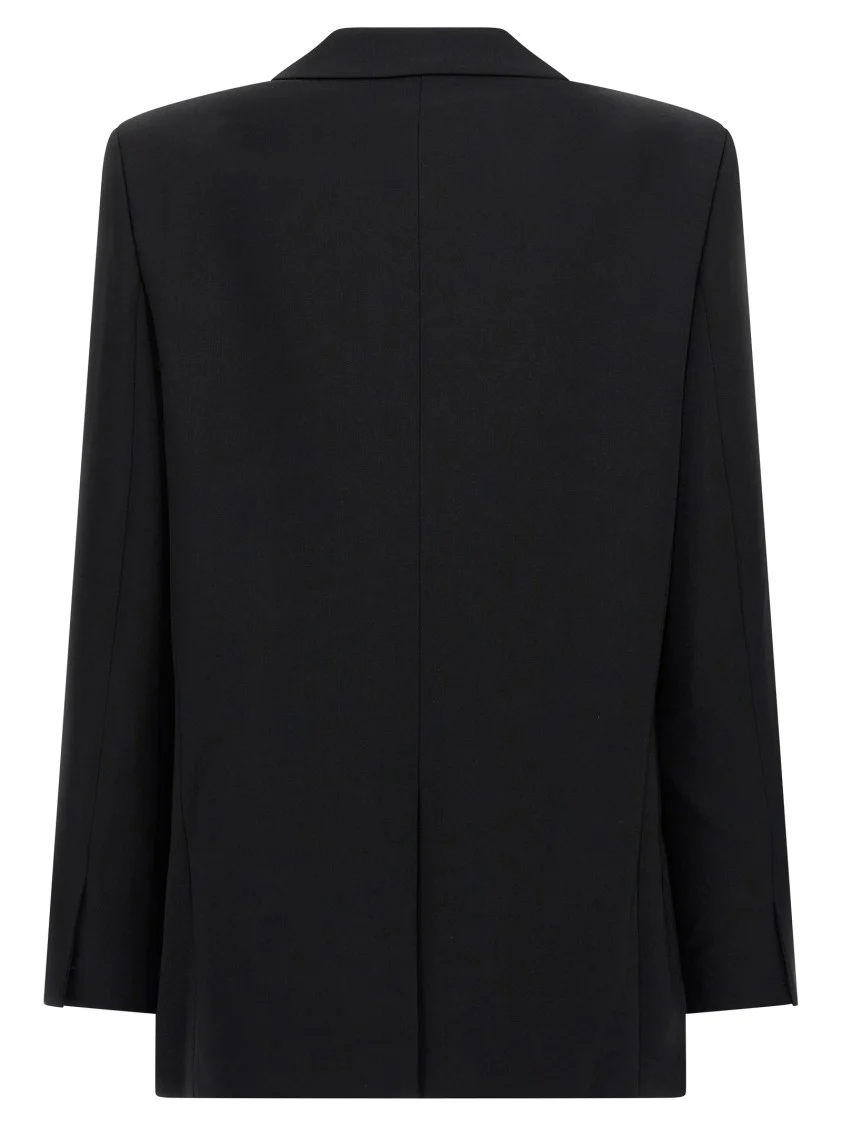 Double-Breasted Blazer With Mirror Lapels