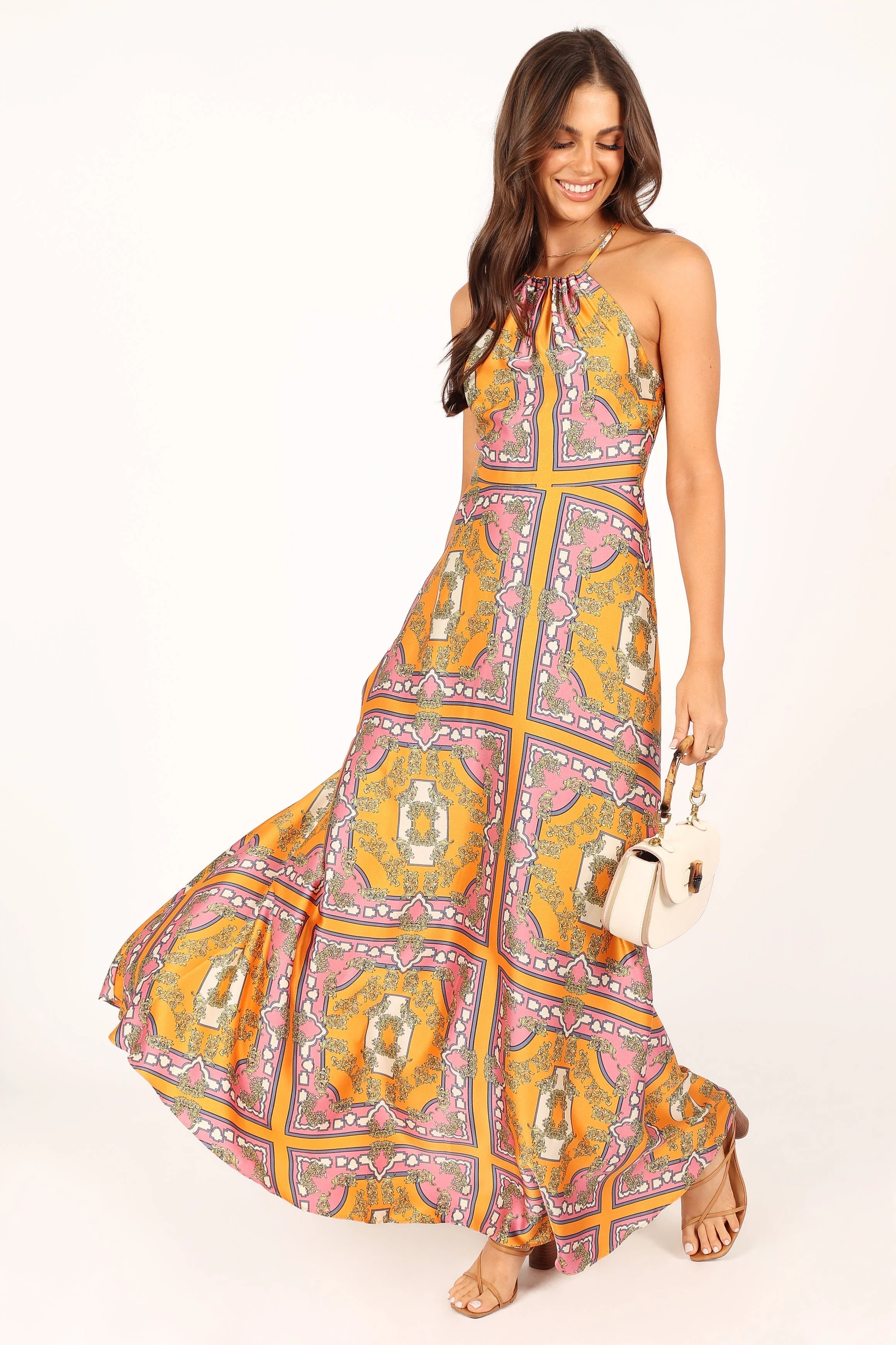 Amara Maxi Dress - Tangerine