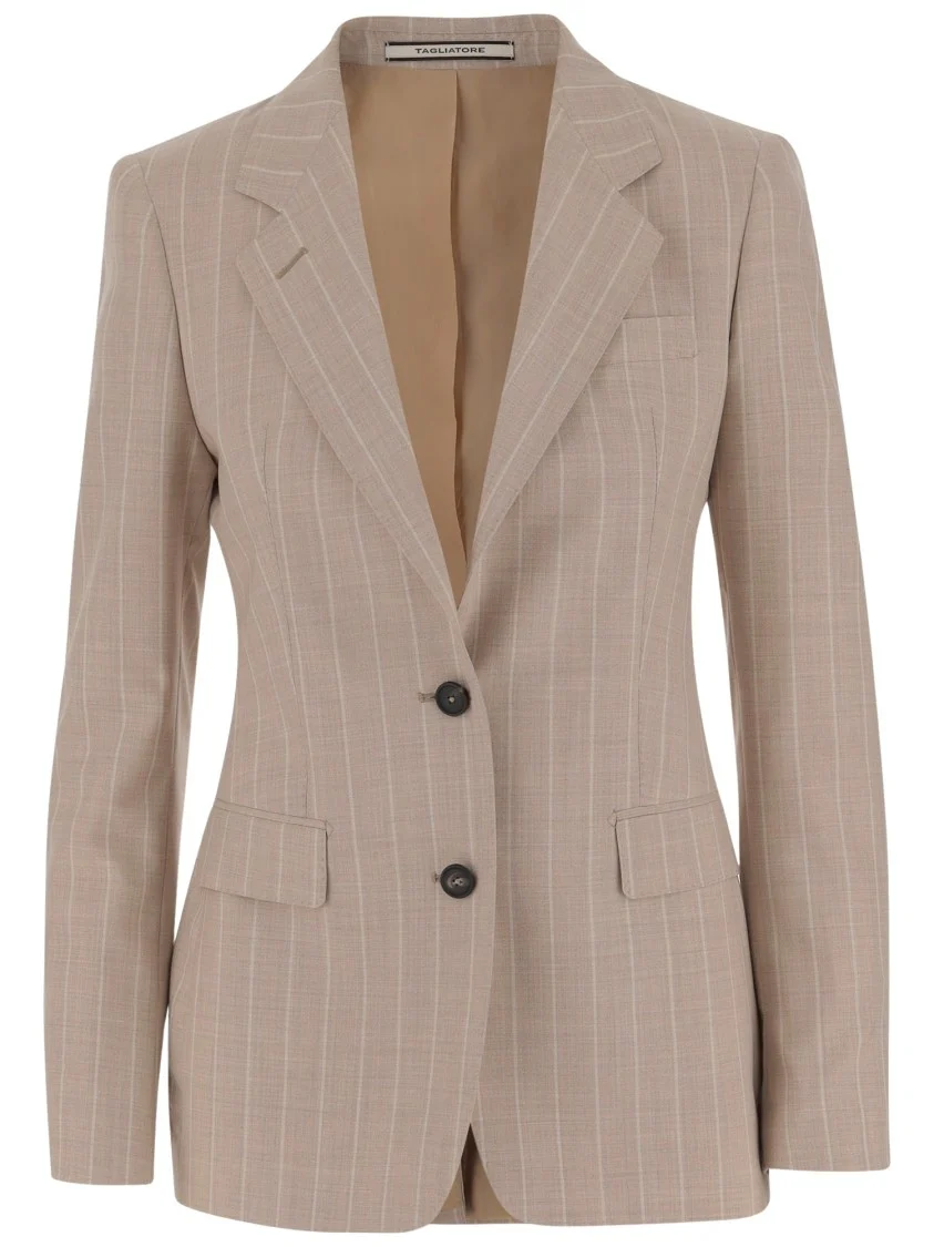 Wool And Silk Single-Breasted Jacket