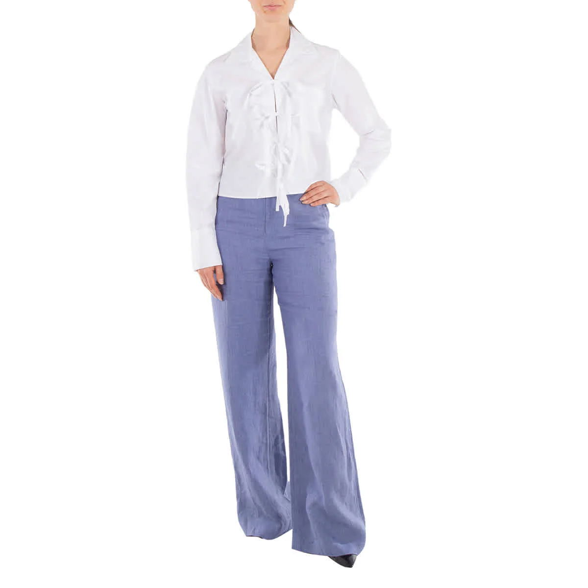 Polo Ralph Lauren Delave Wide-Leg Linen Pants