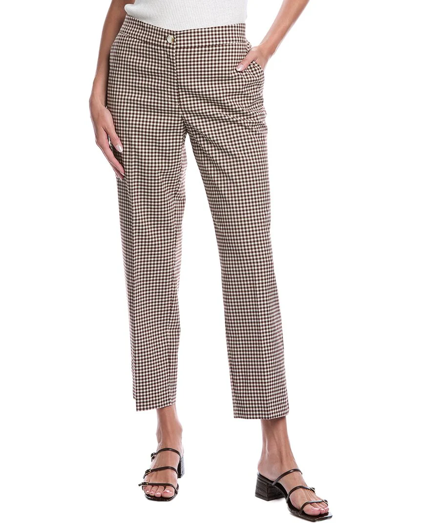 Jones New York Fly Front Straight Ankle Pant