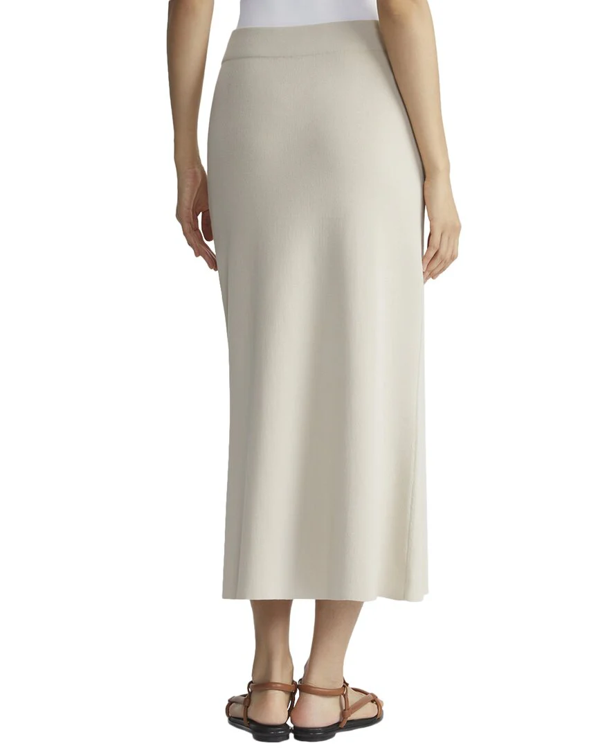 Lafayette 148 New York Ribbed Pull On Knit Skirt