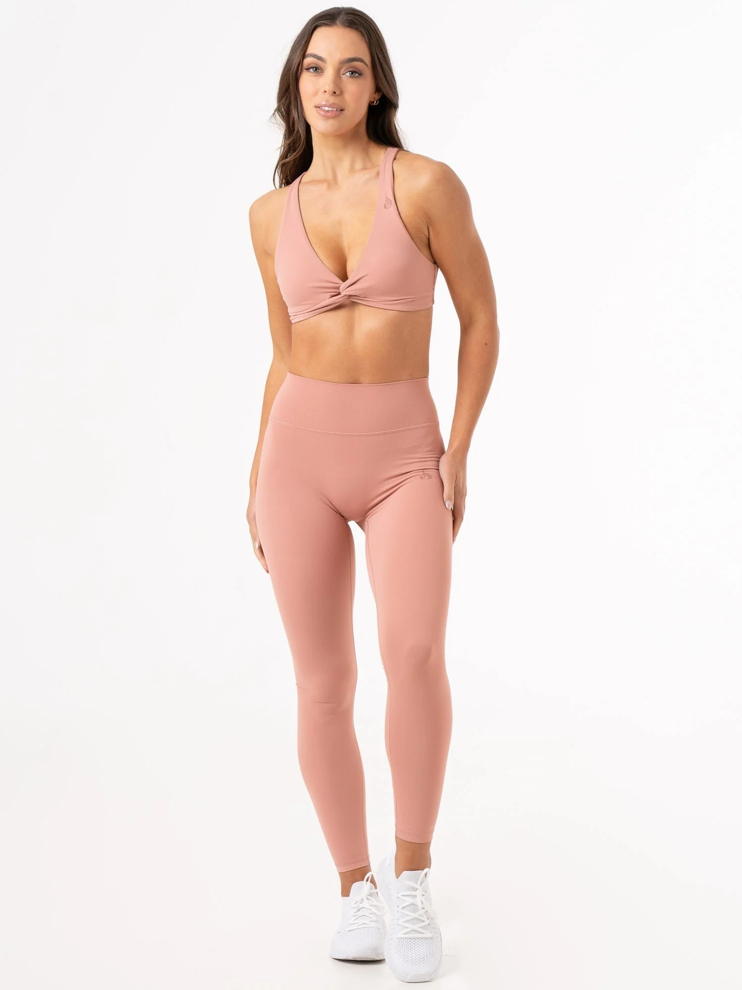 NKD Knot Sports Bra - Dusty Pink