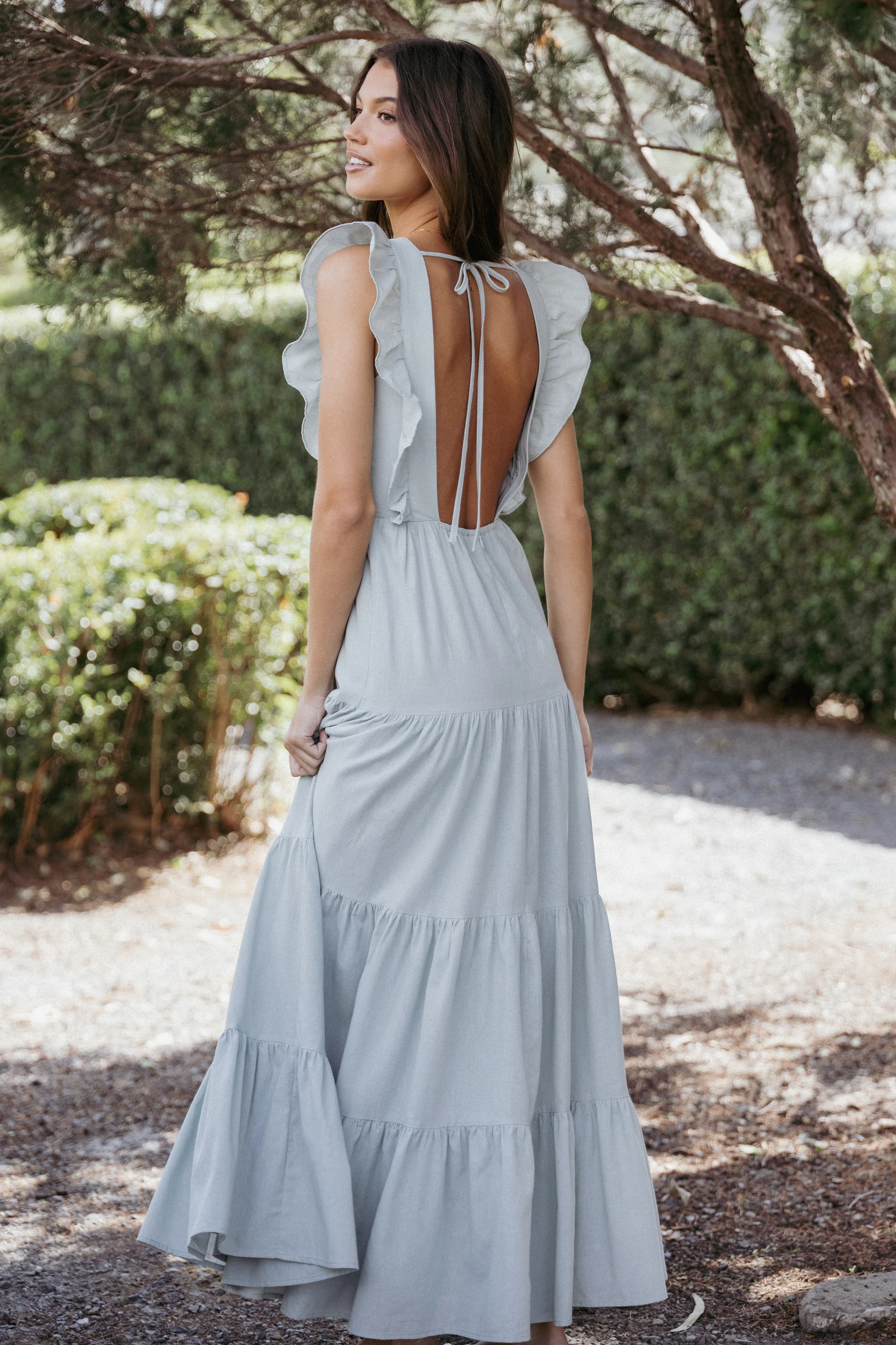 Lillian Maxi Dress - Pale Blue