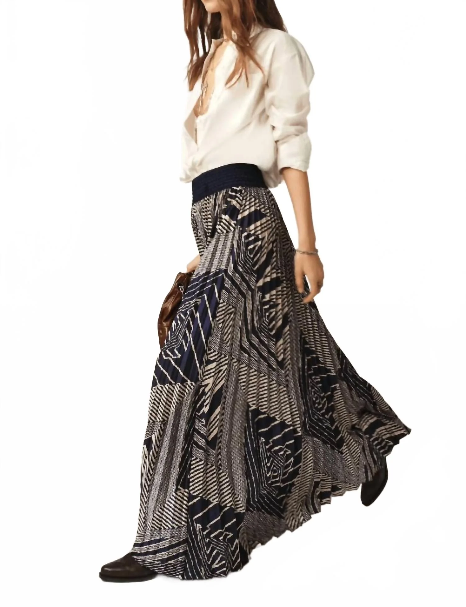 Sow Maxi Skirt In Night Blue