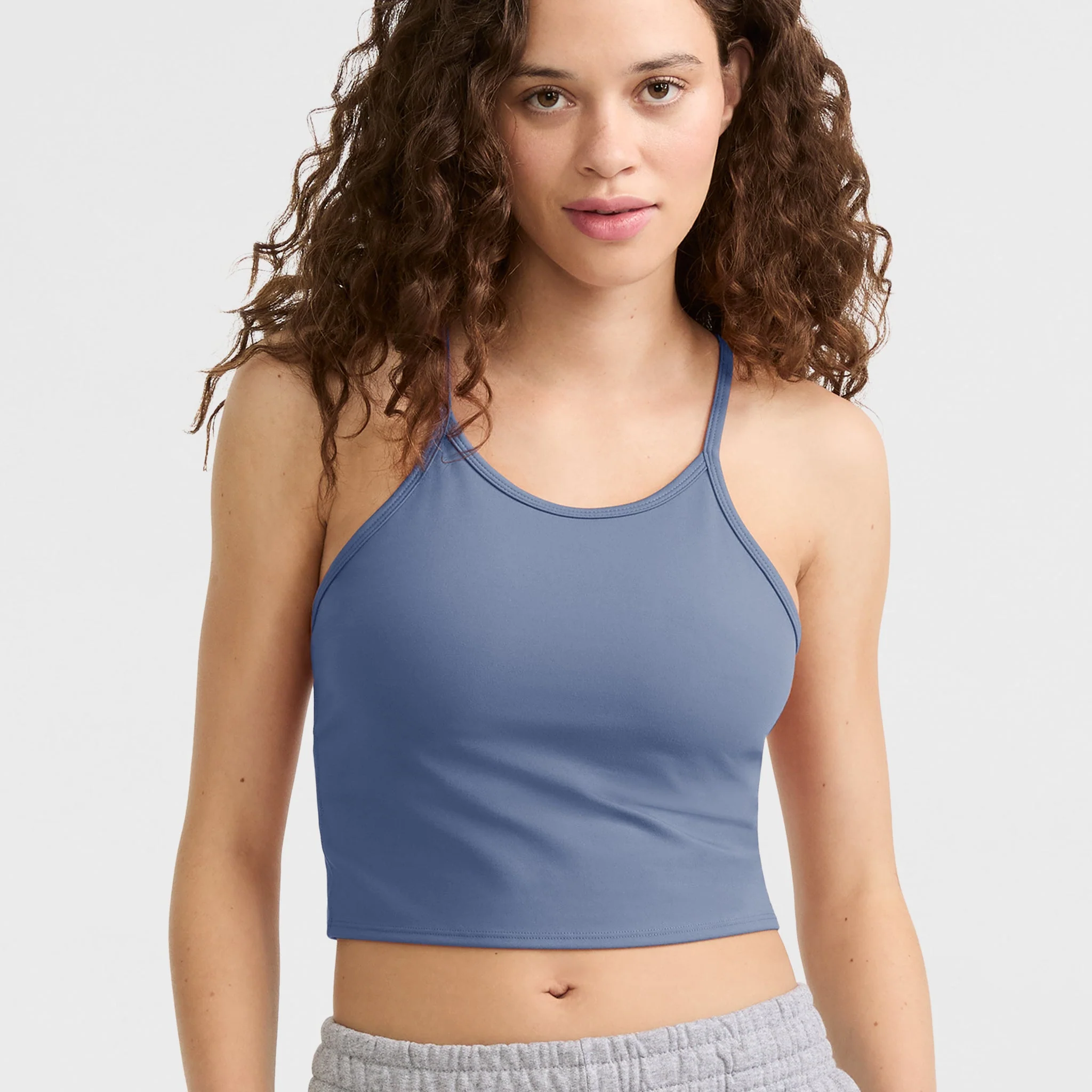 Soft Touch Longline Cami, Shelf Bra, C Logo