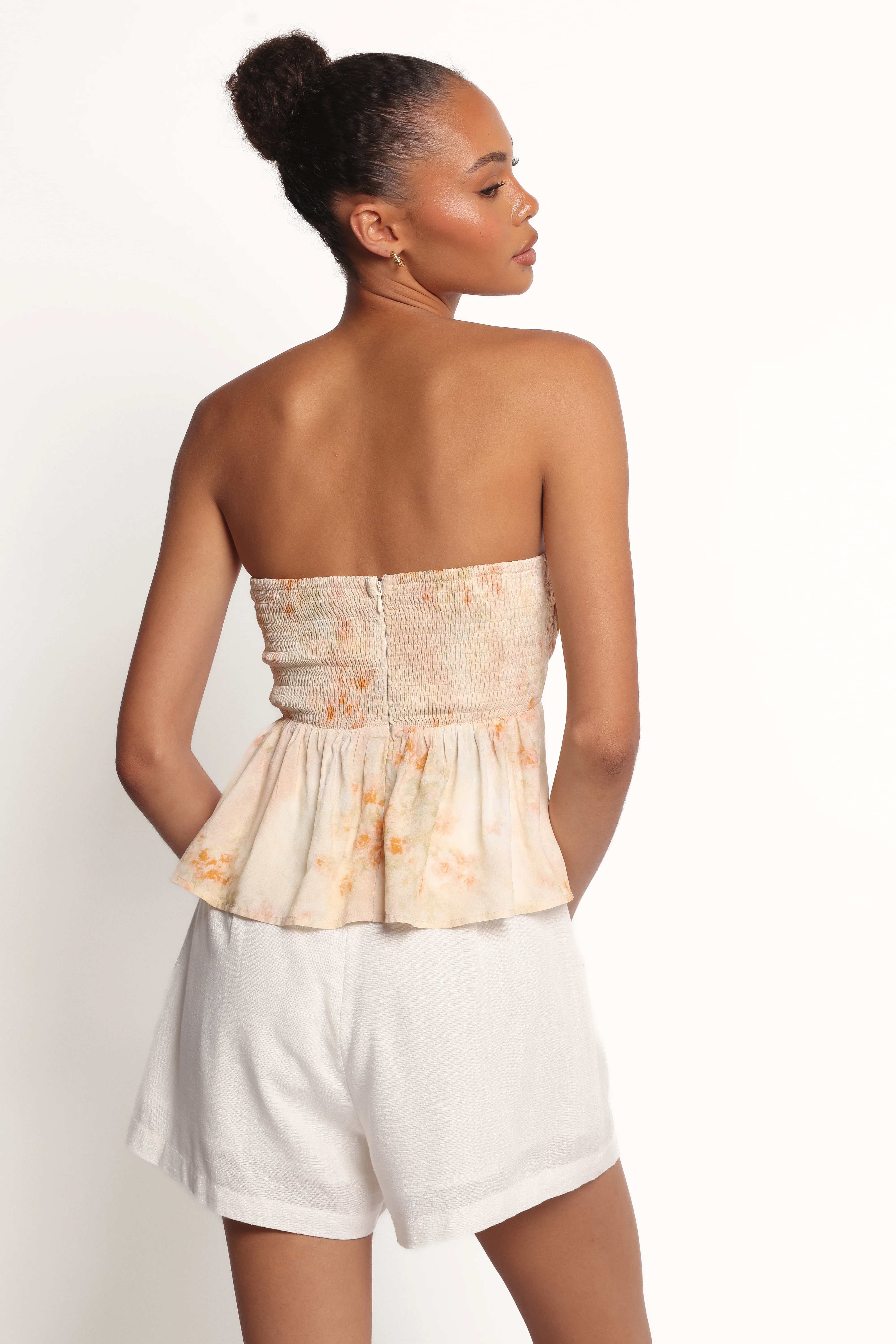Maia Strapless Top - Floral