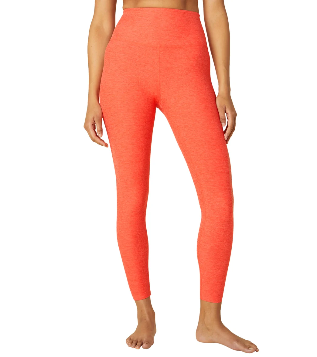 Beyond Yoga Spacedye High Waisted Caught In The Midi 7/8 Yoga Leggings Fresh Coral Heather