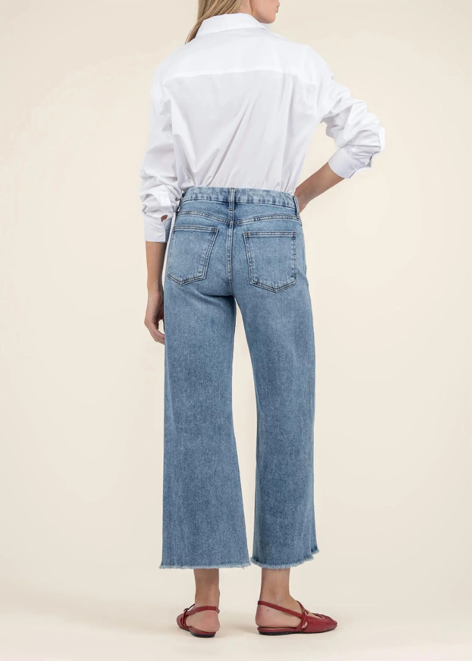 Meg High Rise Denim Pants In Defiant