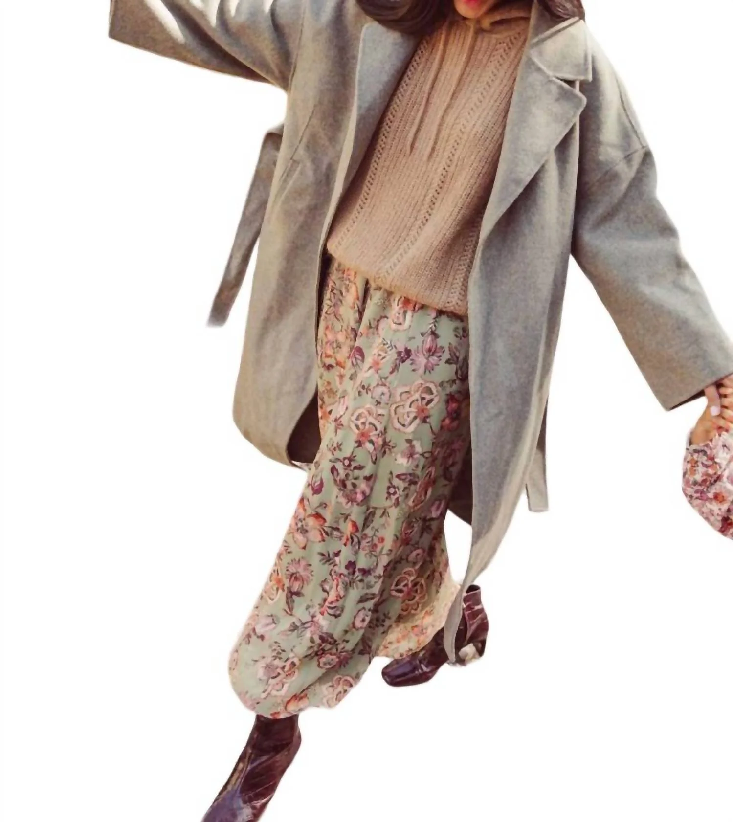 Women's Yunga Skirt In Khaki Tropical Loon