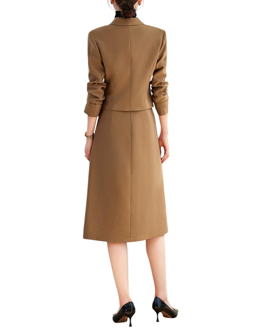 Bossy Chic 2pc Blazer & Skirt Set