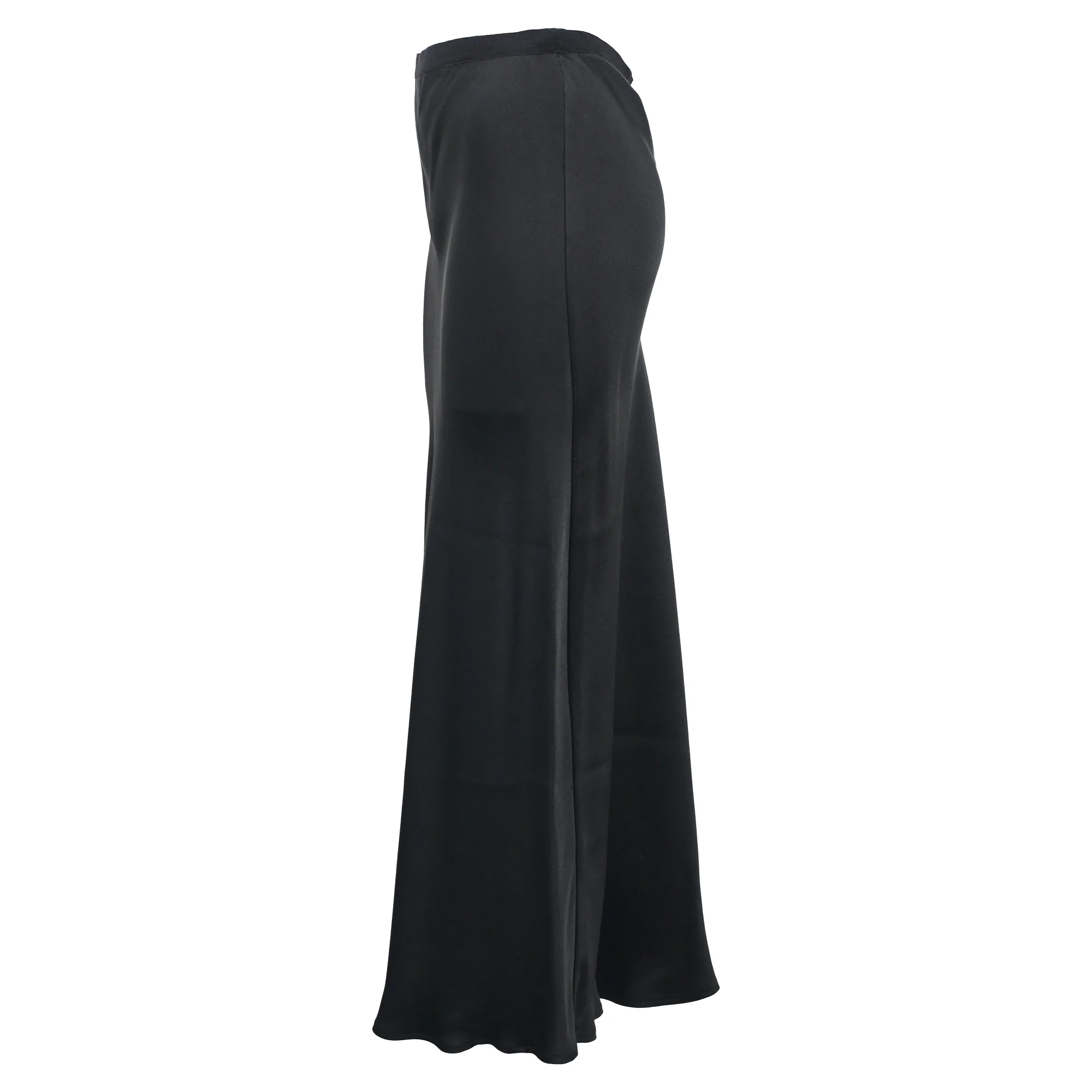 Anine Bing Maxi Skirt in Black Silk