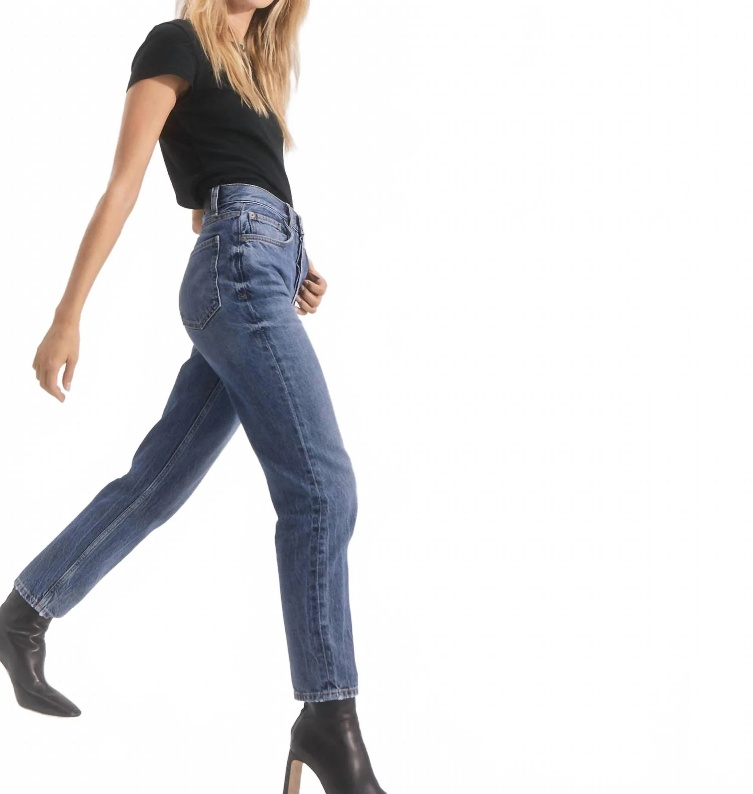Topanga High Waist Jeans In Zephyr Blue