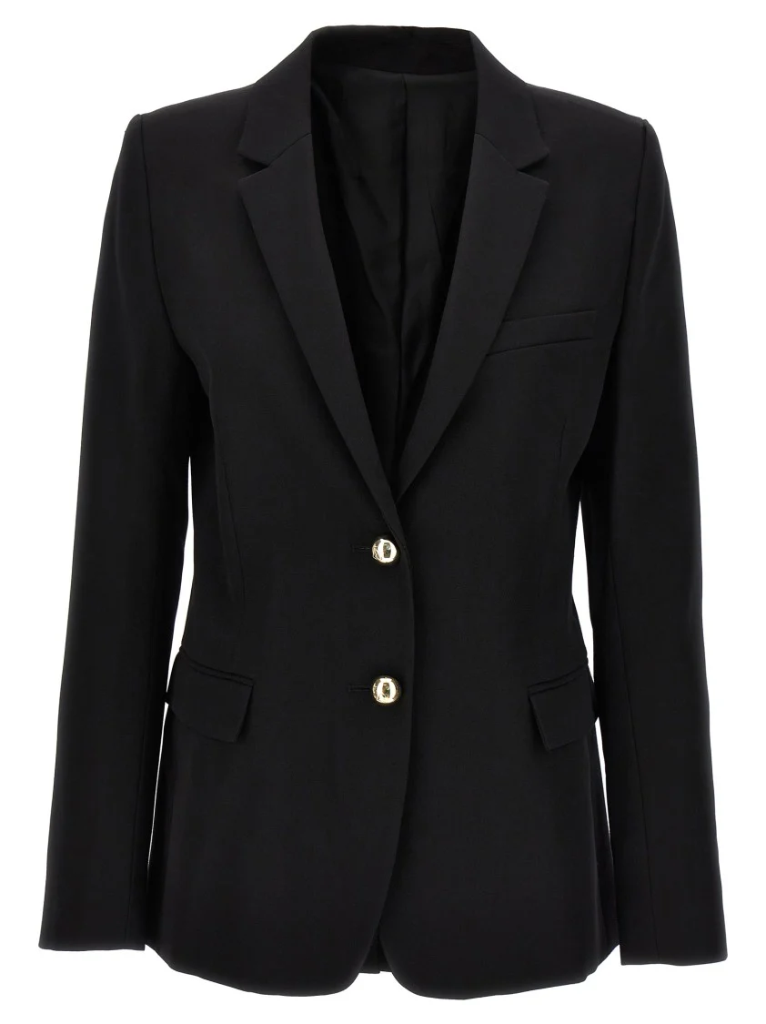 Tailored Black Wool Blazer