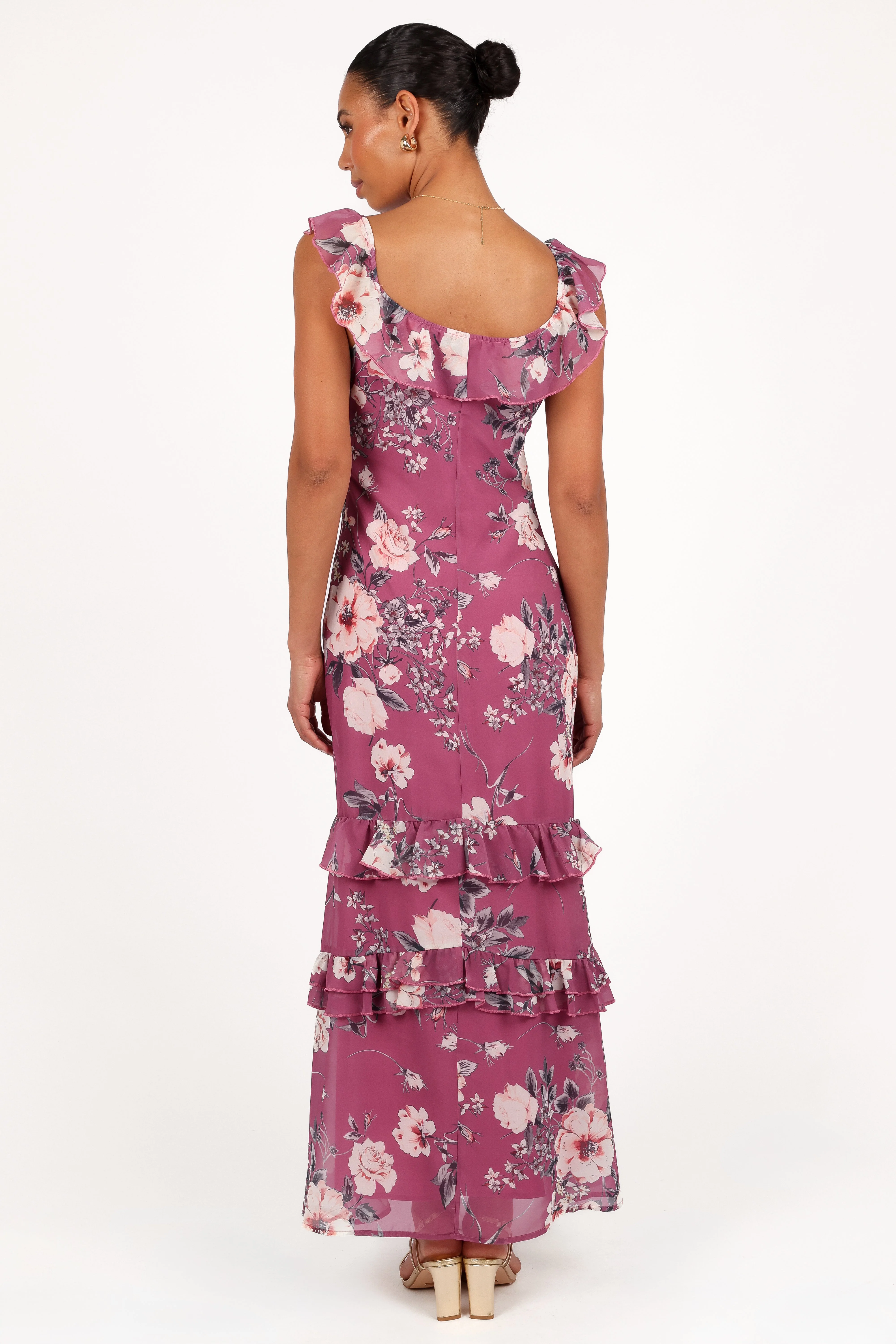 Irelynn Maxi Dress - Dark Rose Floral