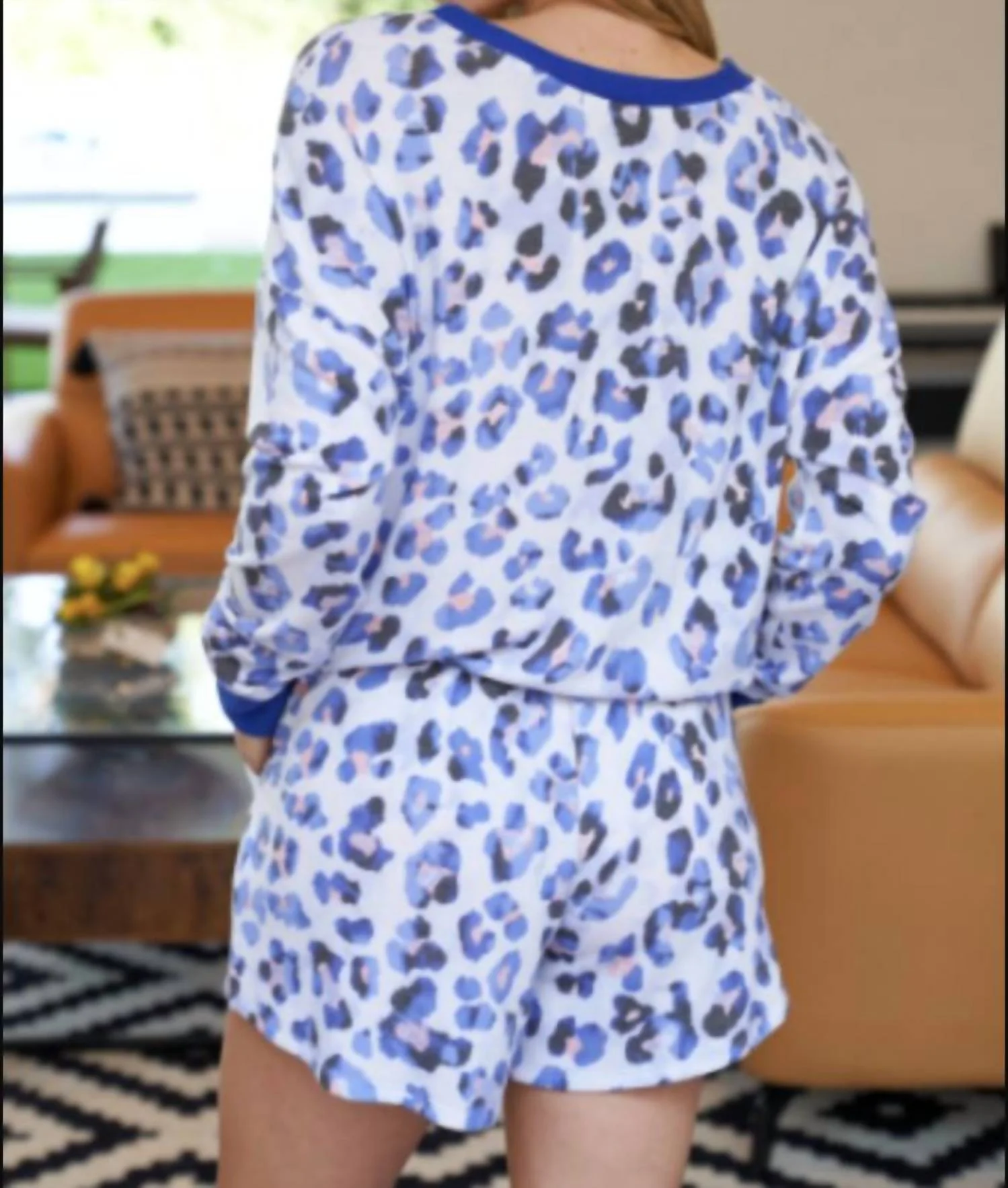 Kicking Back 2-Piece Lounge Set In Blue