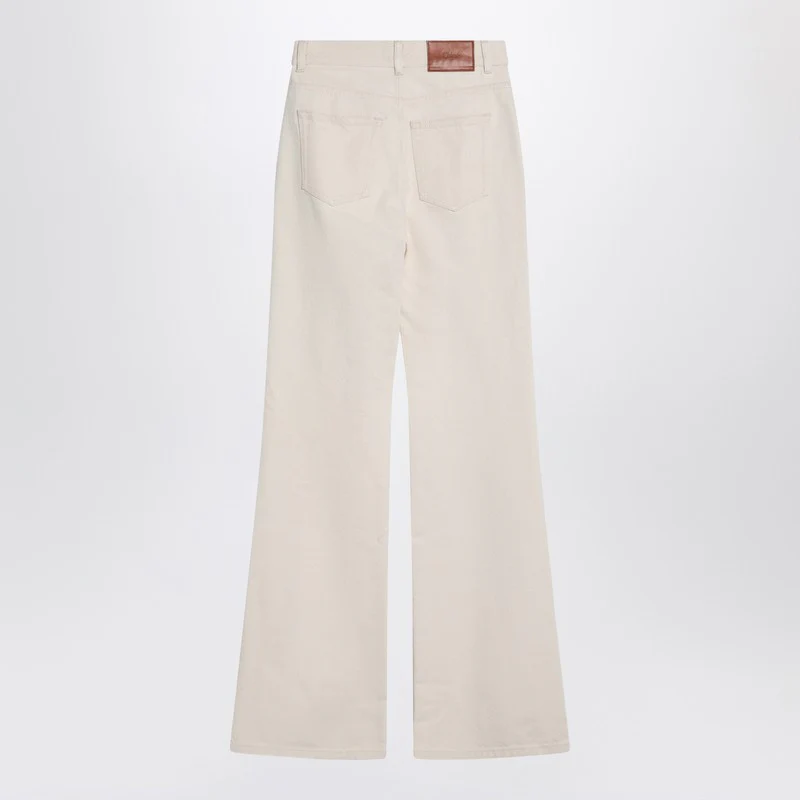 Chloé Women's ivory Fla blue Trousers