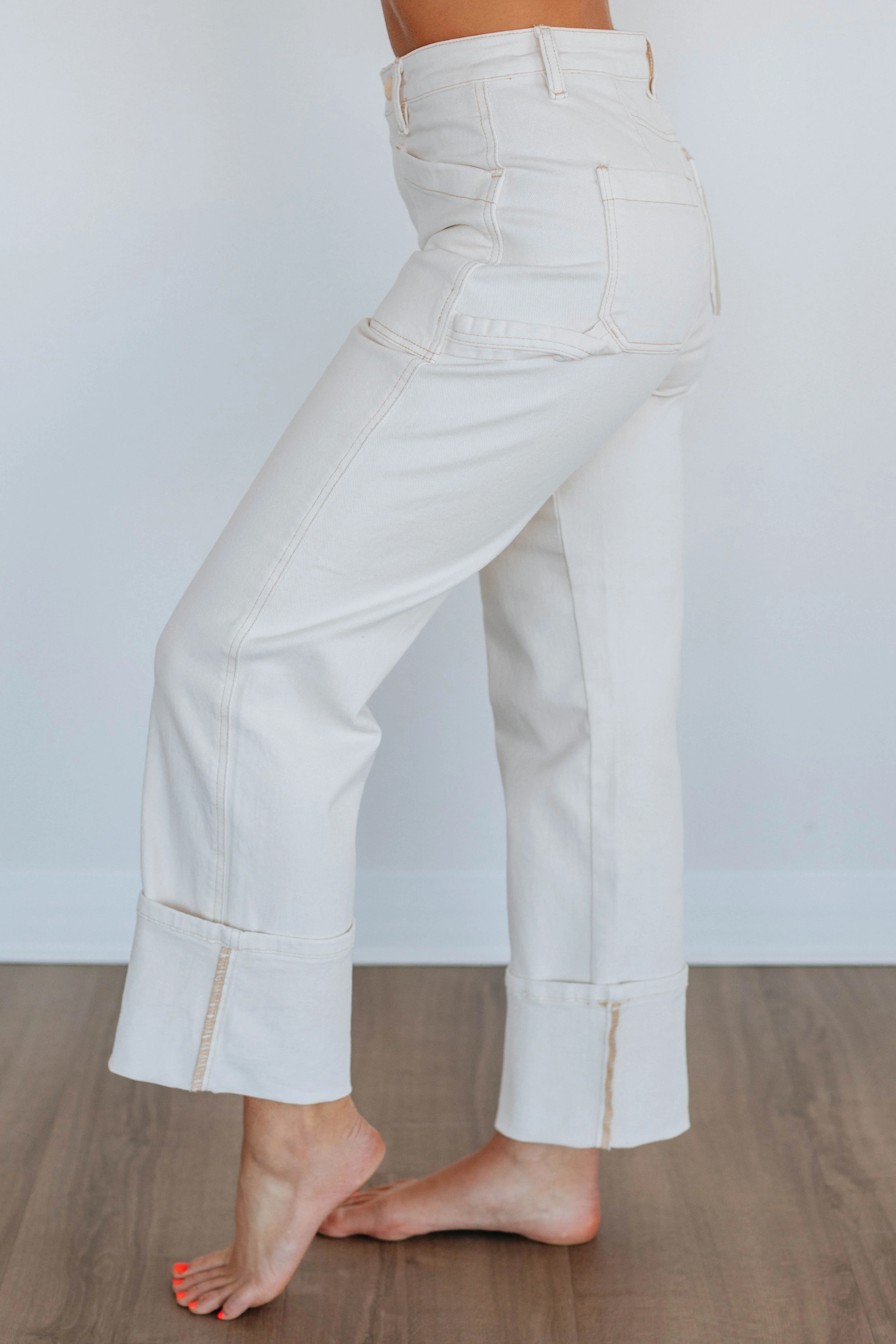 Erin Risen Jeans - Cream