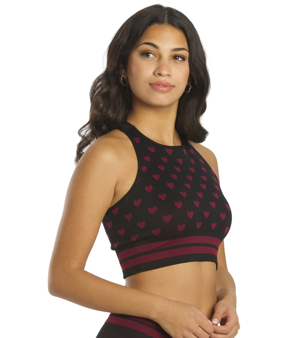 Spiritual Gangster High Neck Jacquard Bra