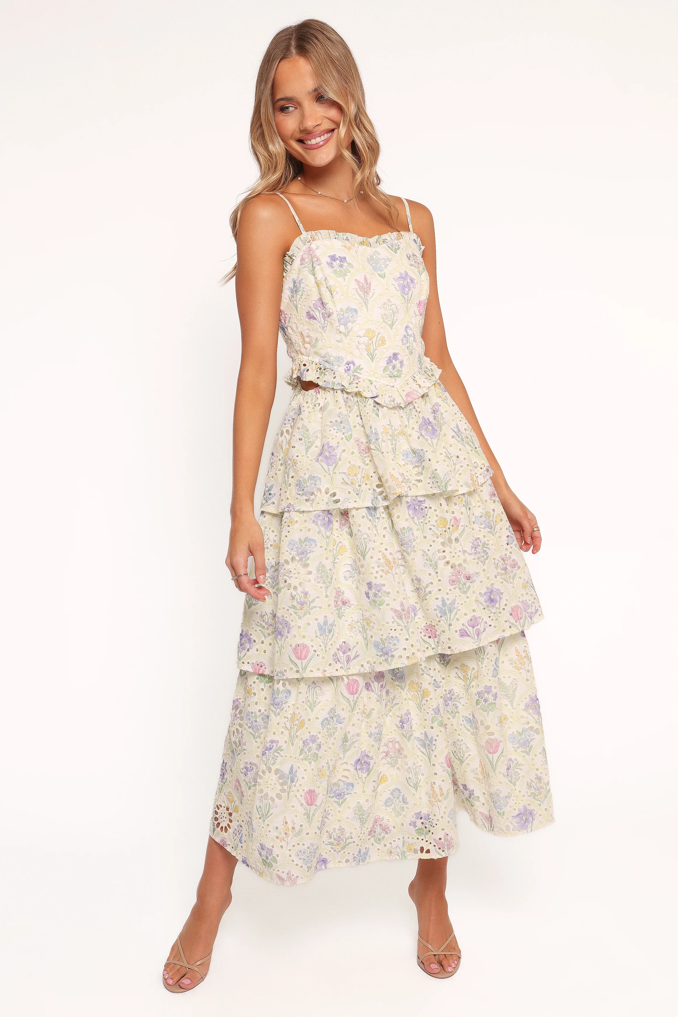 Iveta Midi Dress - Multi Floral