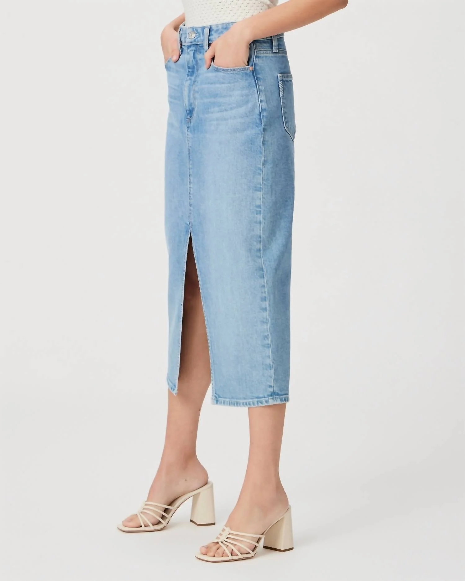 Angela Midi Skirt In Ysabel