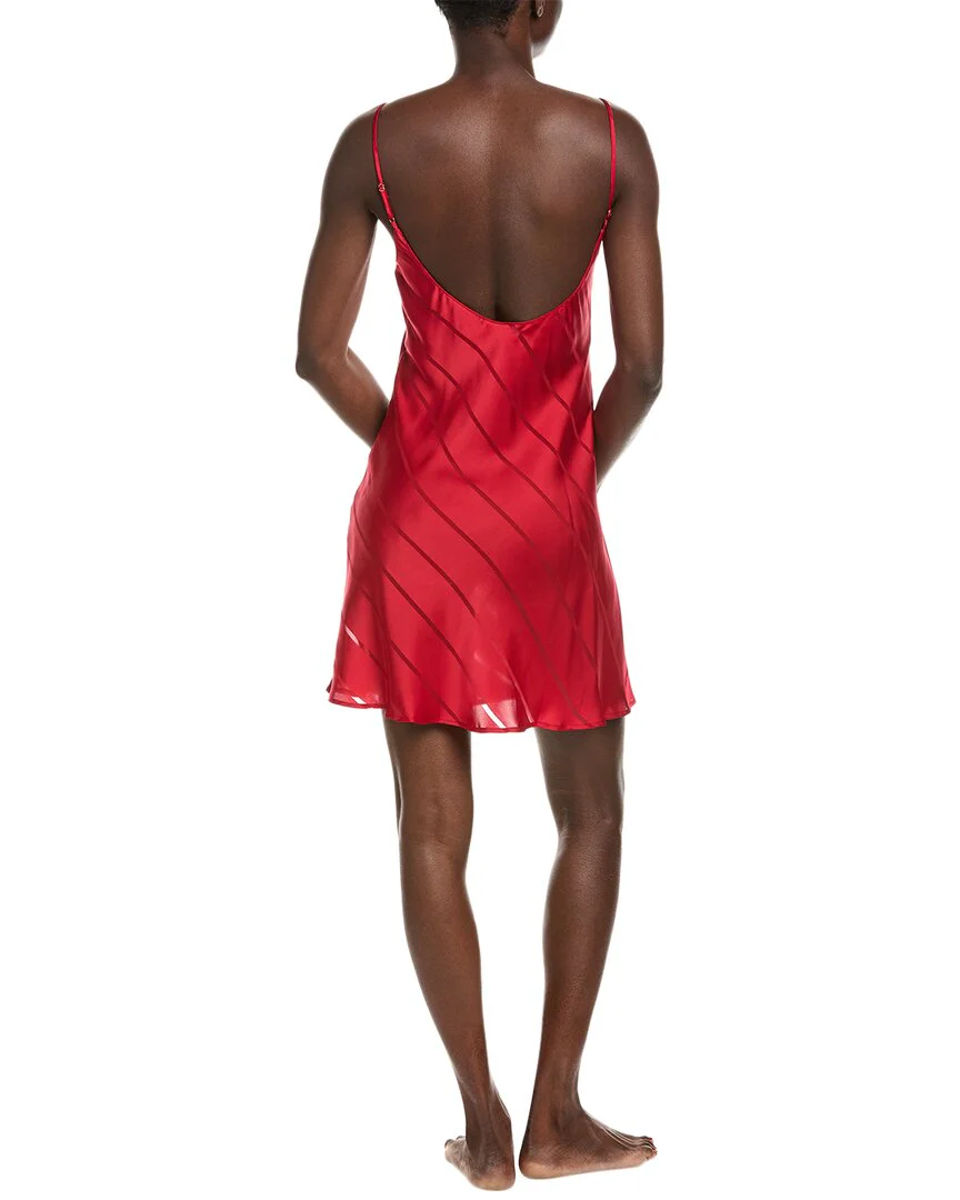 Natori Sheer Stripe Jacquard Chemise