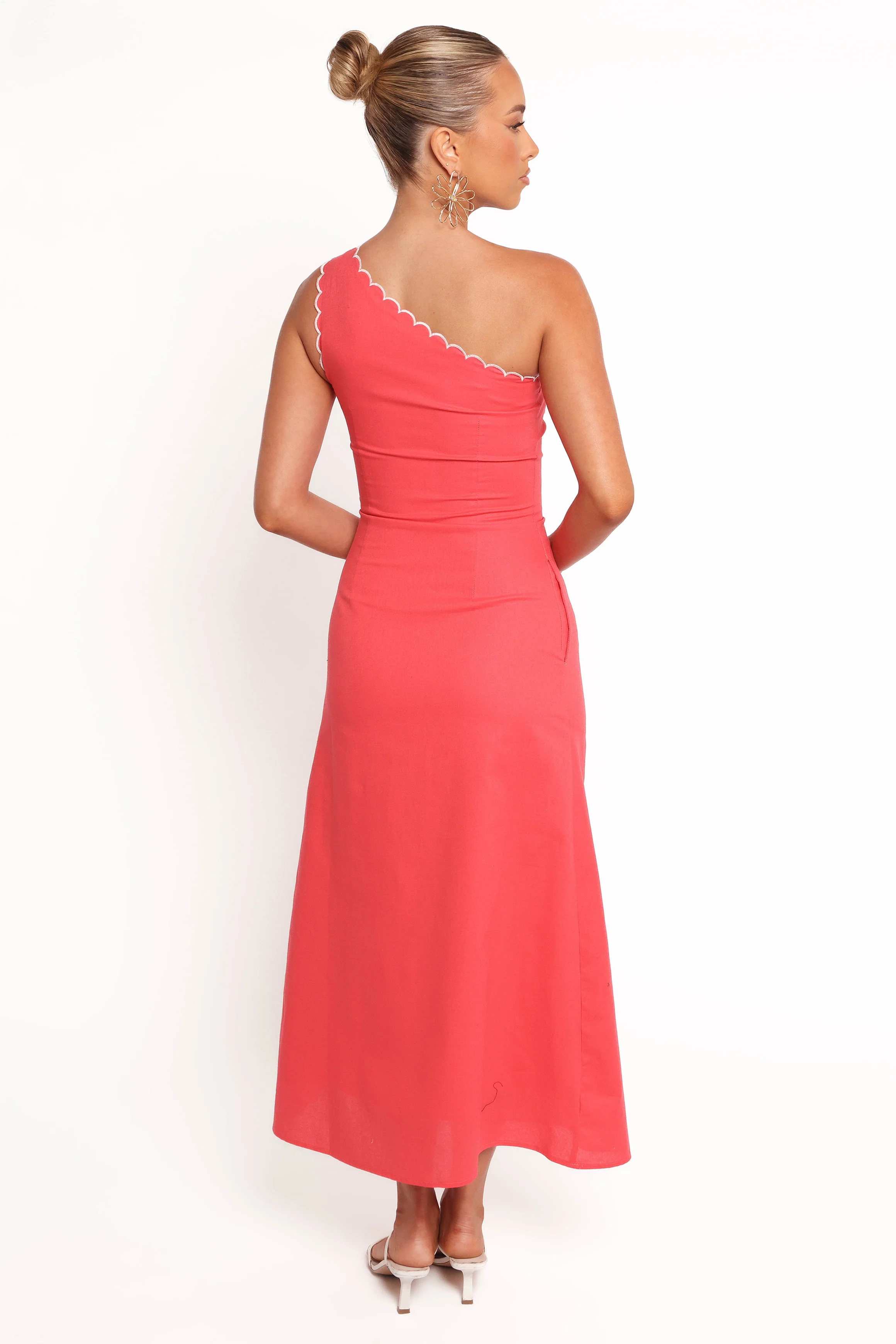 Amani Midi Dress - Coral