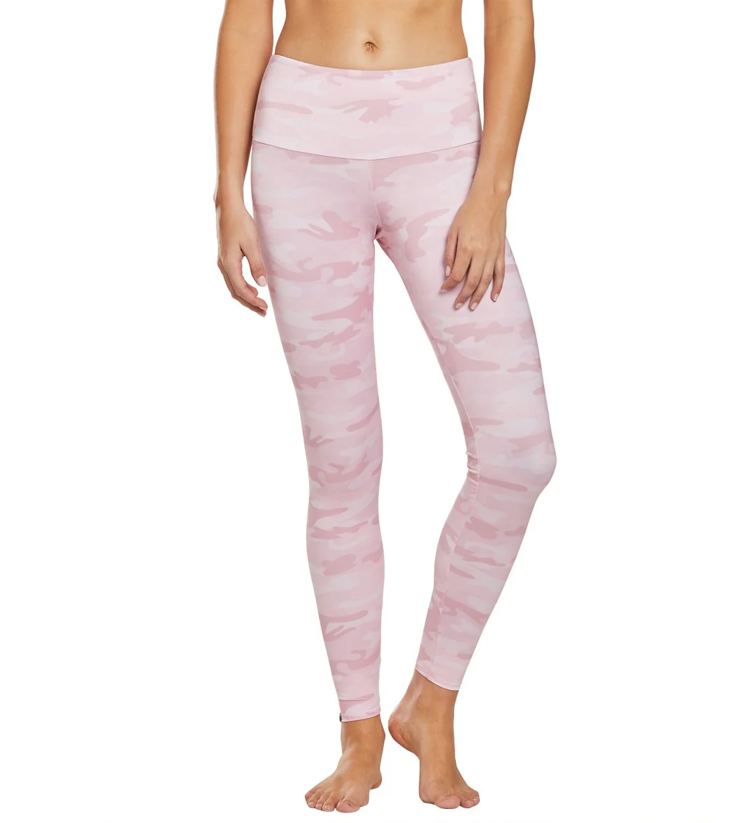 Onzie High Waisted Yoga Leggings Blush Camo