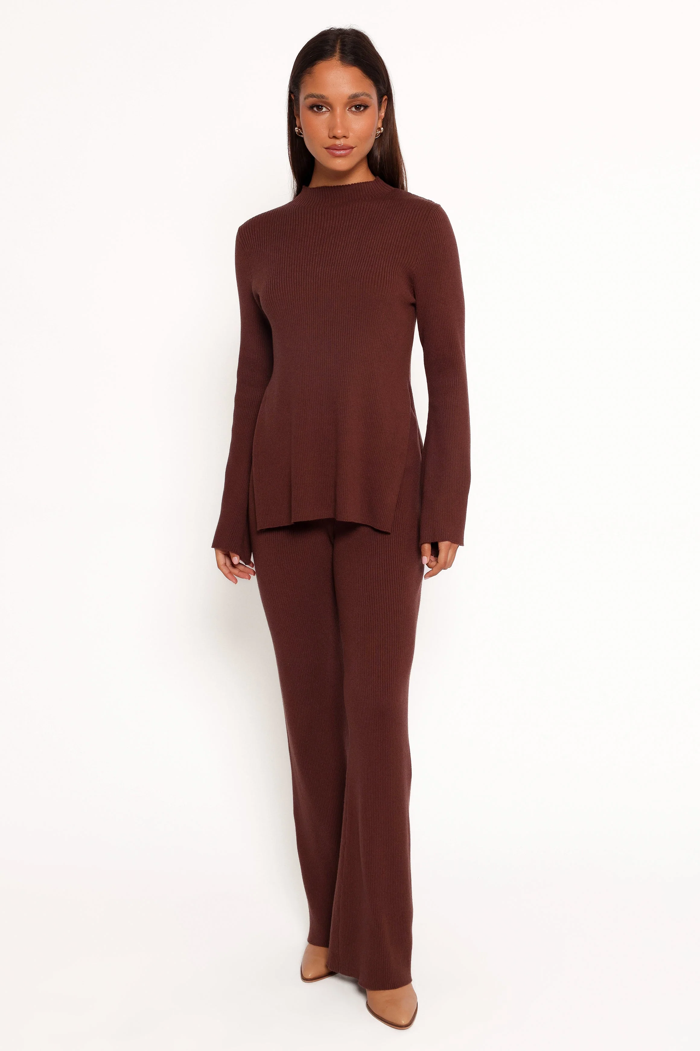 Adrienne Knit Top - Chocolate