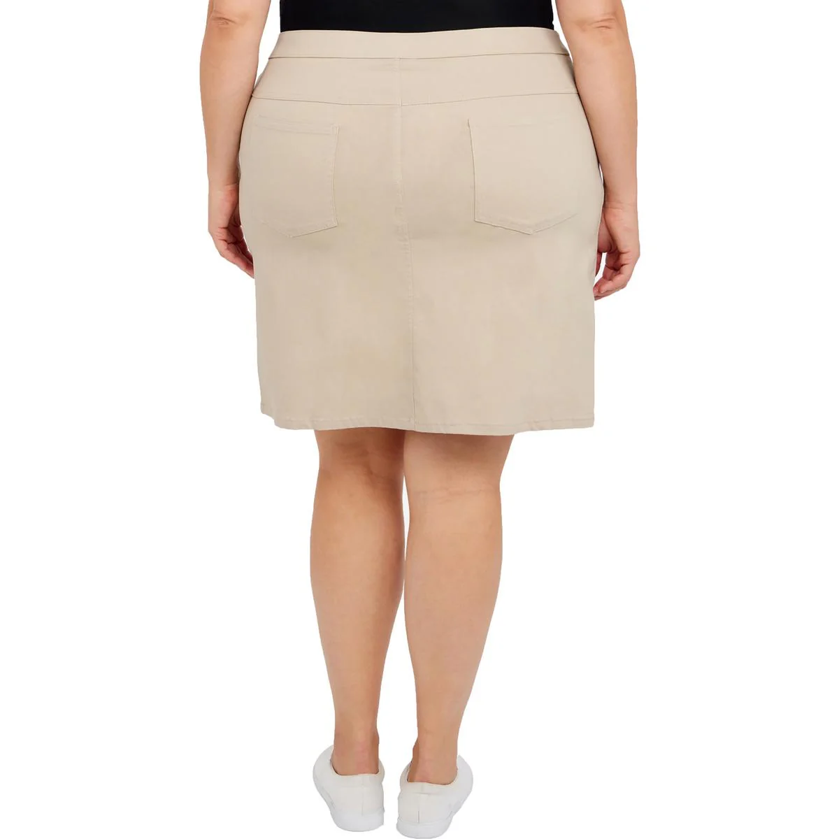 Plus Womens Stretch Pull On Skort